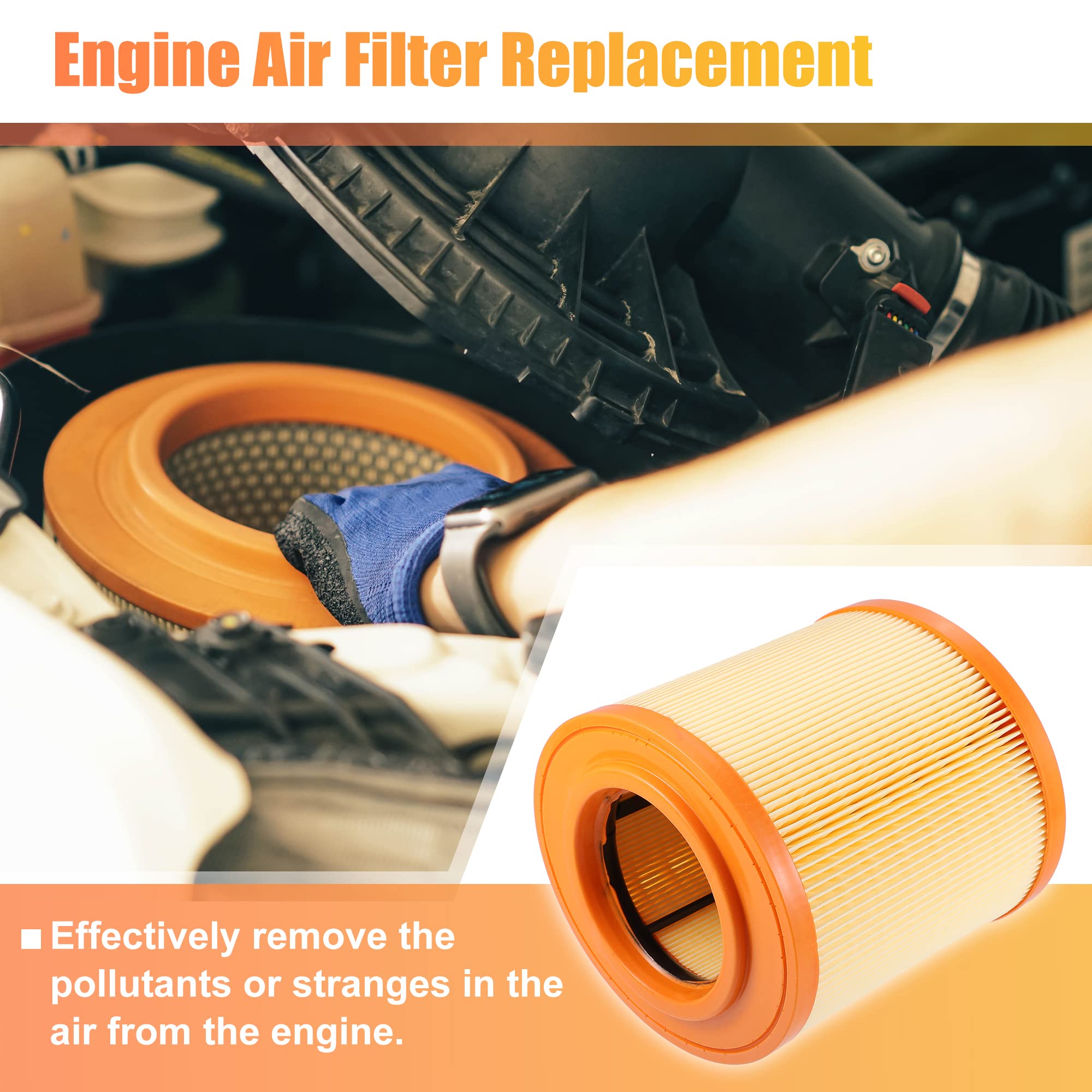 X AUTOHAUX Car Engine Air Filter for Chevrolet Cruze 1.4L L4 2016-2019 for Cadillac ATS V 3.6L V6 2016-2019 13367308 Engine Air