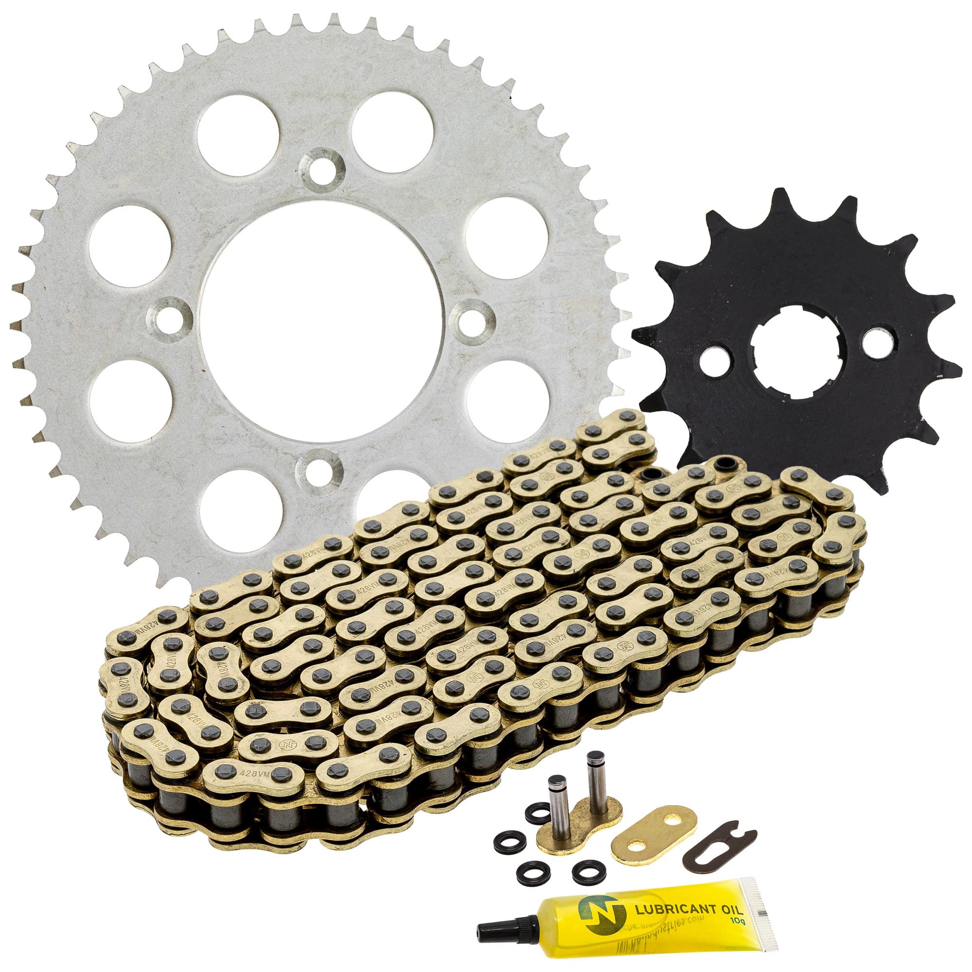 Niche Drive Sprocket Chain Combo For Honda Xr100R Crf100F Front 14 Rear 50 Tooth 428Vm-X X-Ring 118 Links