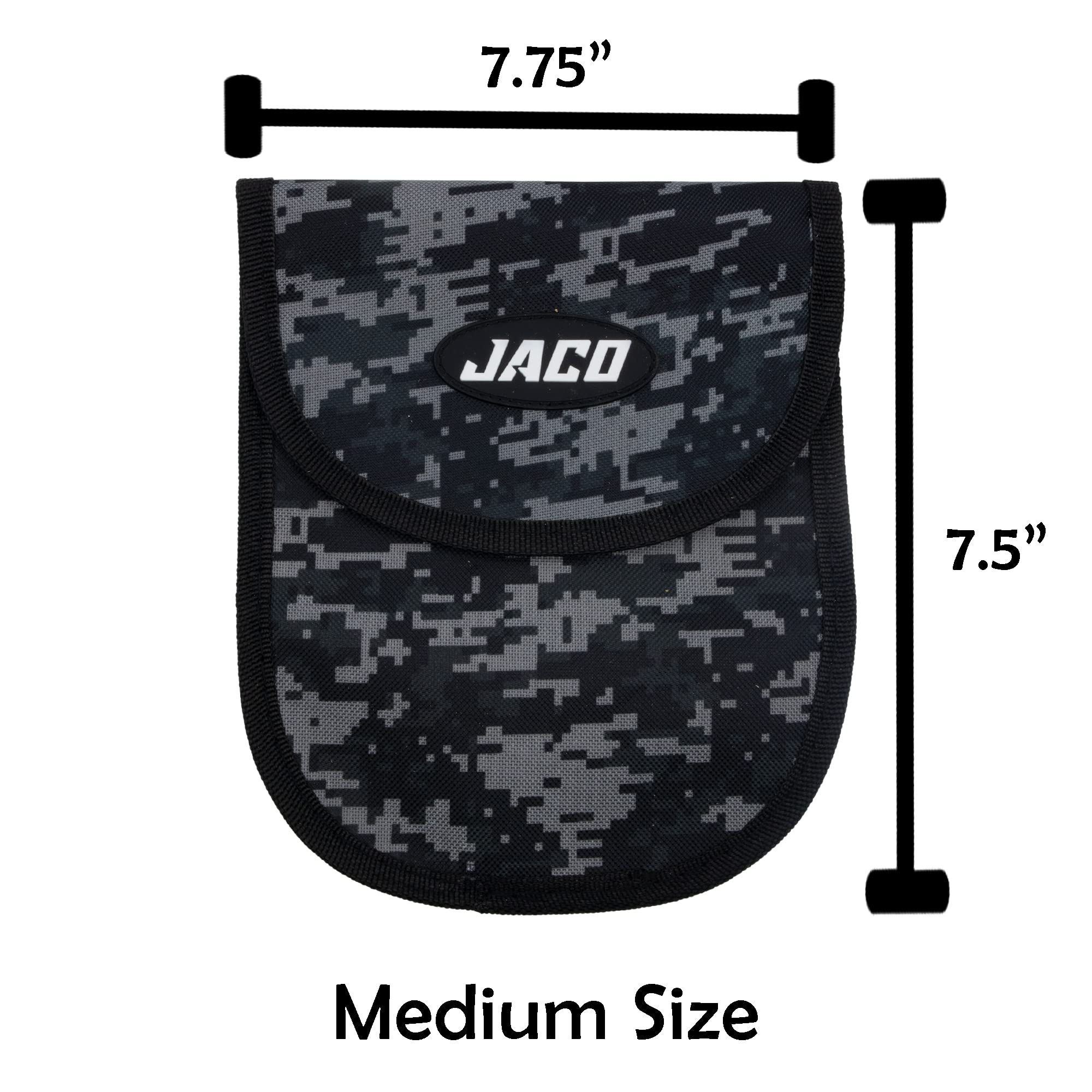 Jaco Utility Tool Pouch (Medium Size) | Multi-Purpose Storage Pouch For Tire Gauges, Tools, & Accessories (Digital Camo)