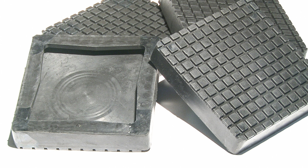 Auto Lift Parts - Arm Pads For Bendpak Or Dannmar Square Rubber Replacement (Slip On Style) For 2 Post Lifts - Set Of 4