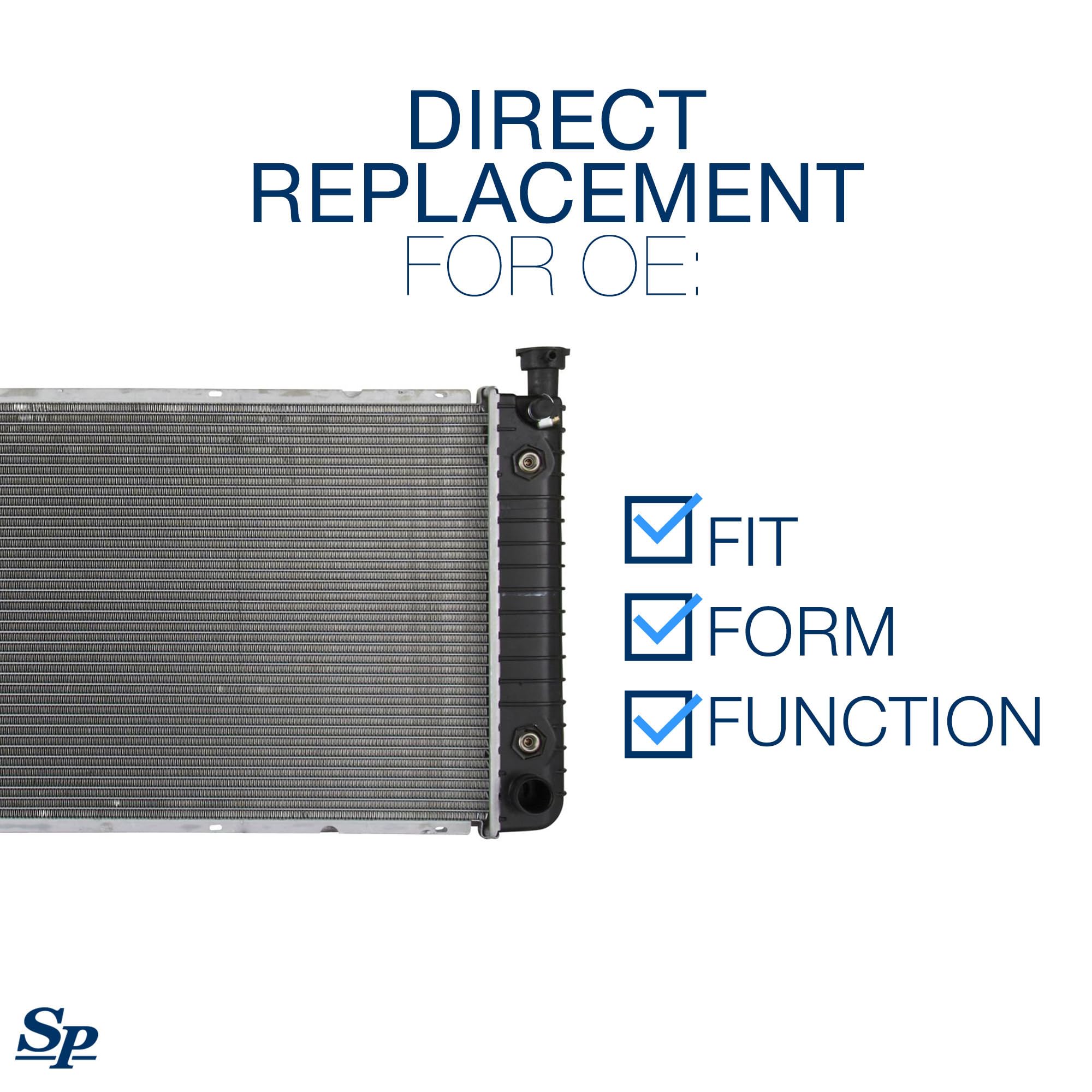 Spectra Premium Cu1693 Radiator, With Eoc And Toc, Compatible With Chevrolet And Gmc