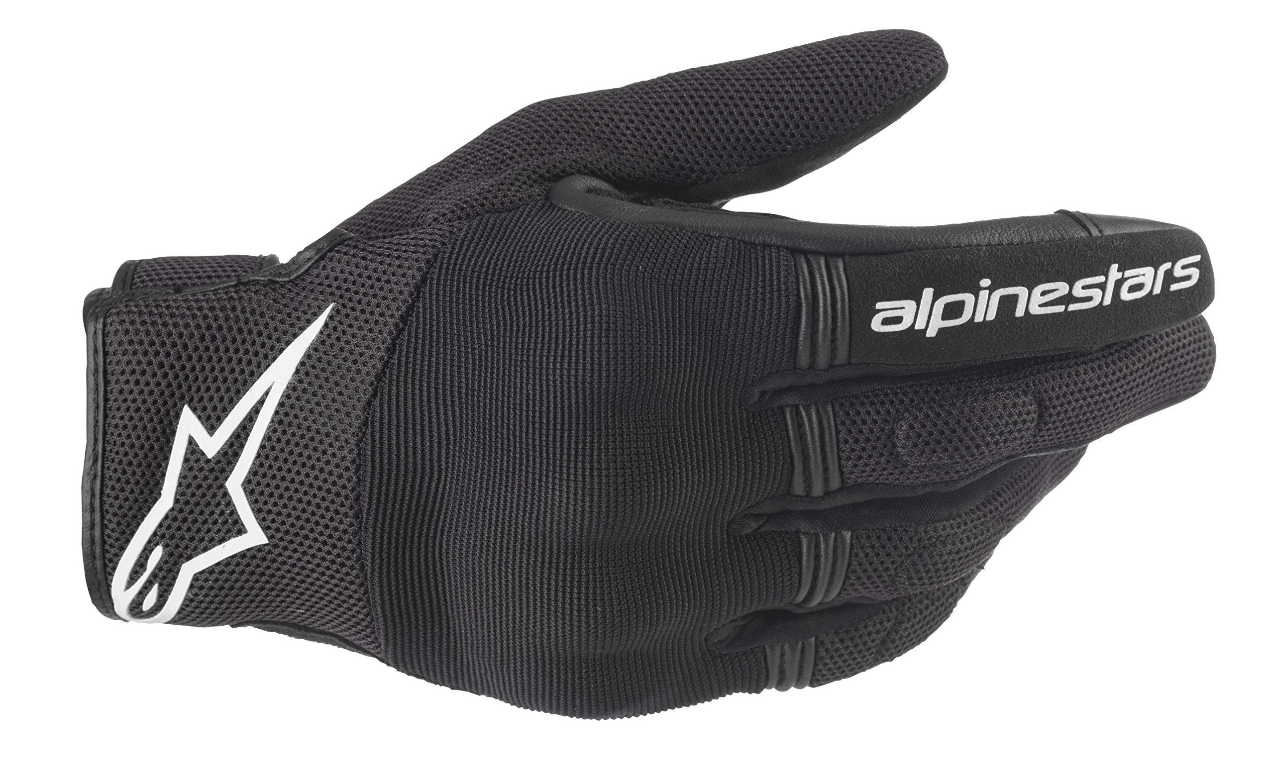Alpinestars Mens Copper Motorcyle Riding Glove, Black/White, M