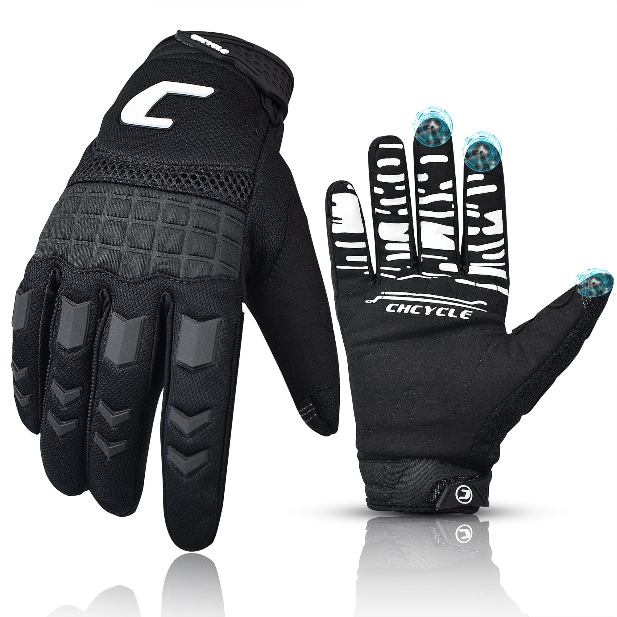 CHCYCLE Dirt Bike Gloves Mountain Bike Motocross Motorcycle Gloves for Men Motorbike ATV Racing Touch Screen Full Finger Gloves 