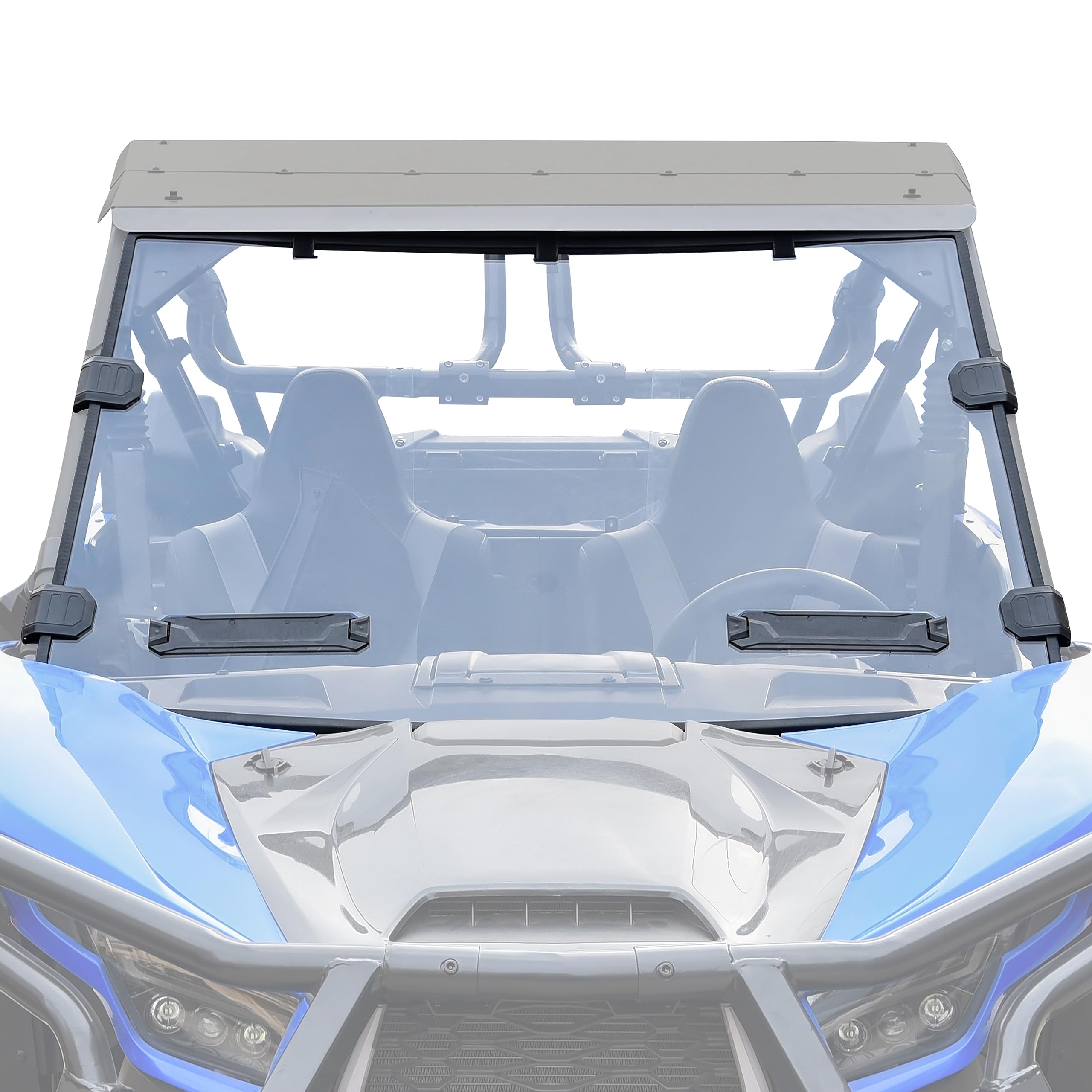KATIMOTO Vented Front Full Windshield for Teryx KRX 1000 20-25, Heavy-Duty Scratch Resistant Hard Coated Poly Front Full Windshi