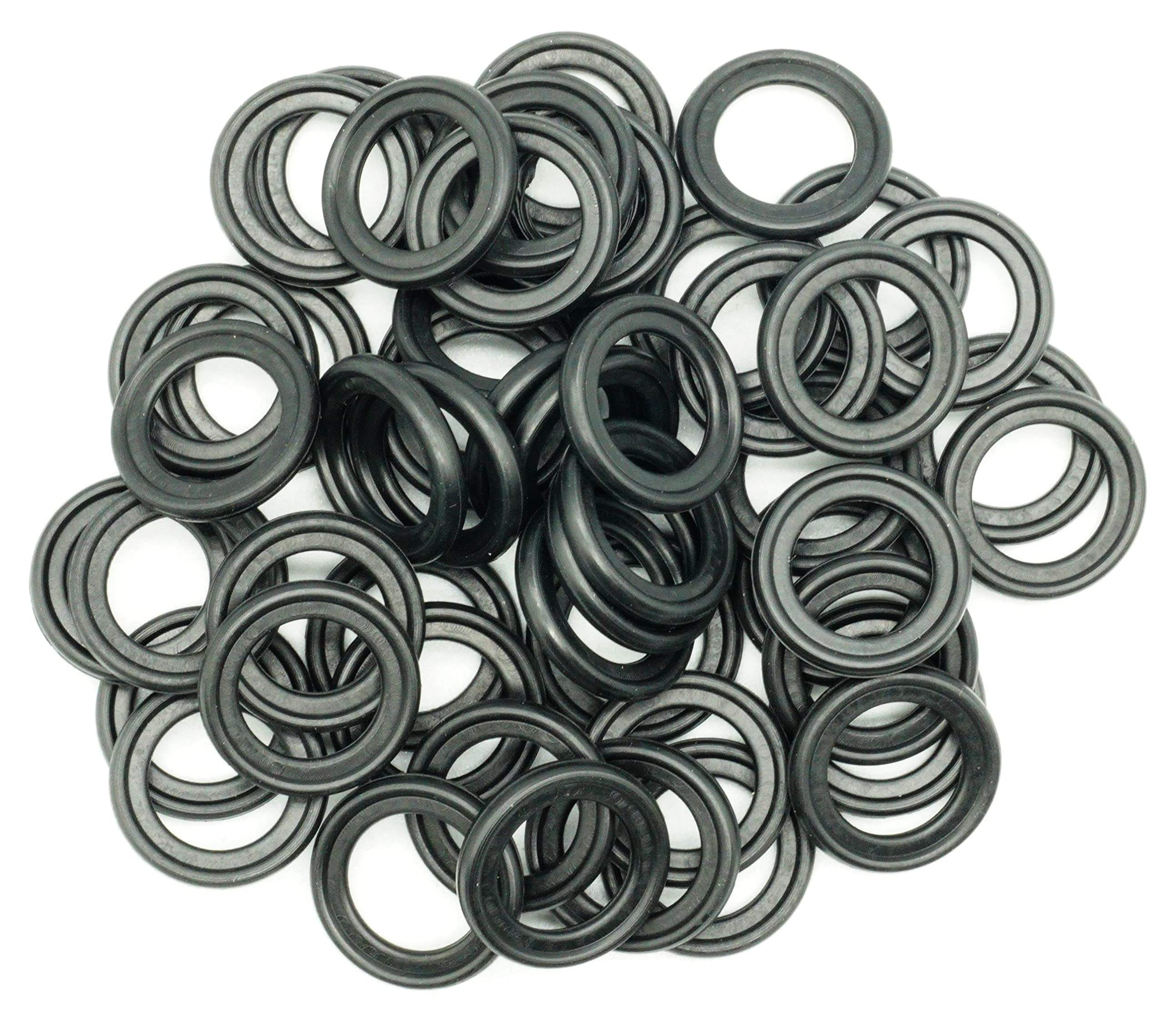 Dsnaduo 50 Pcs Rubber Drain Plug Gasket, Fits M14 Replace 097-146,F75Z-6734-Aa (19.3X14Mm)