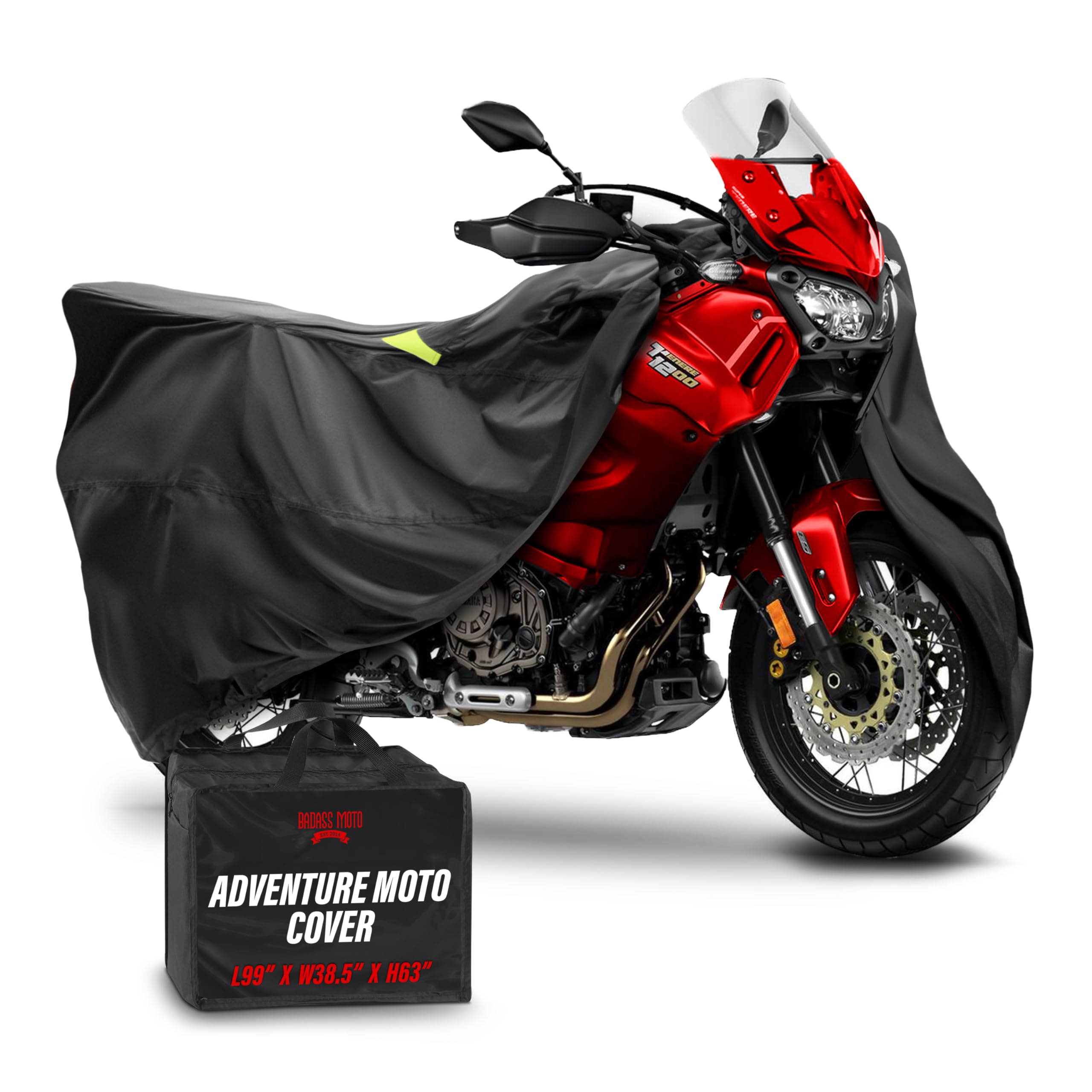 Badass Moto Ultimate Large Adventure Motorcycle Cover Waterproof Outdoor Adjusts to Top Case Motorcycle Sun Cover For Honda Afri