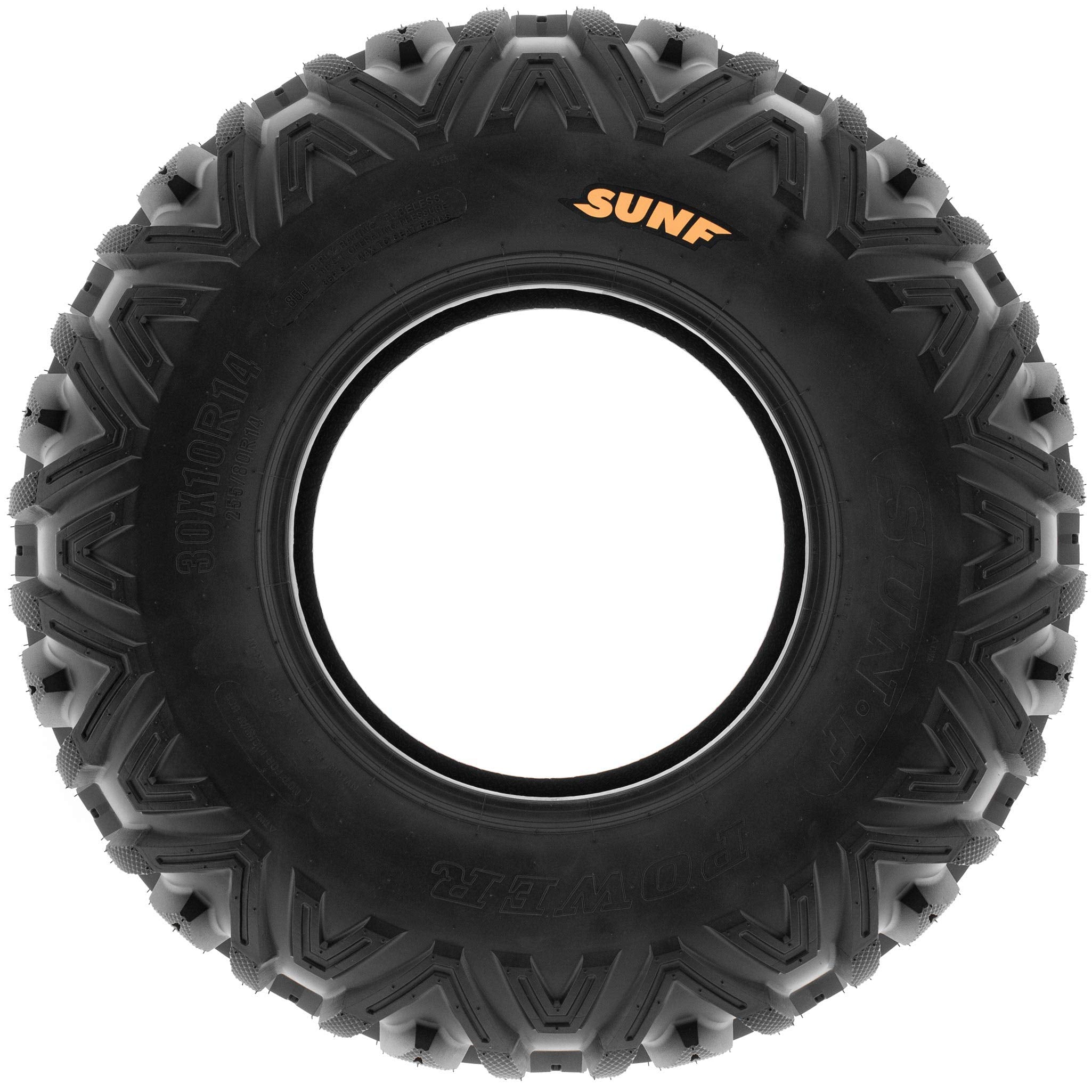 Set Of 4 Sunf A033 Power.I 30X10R14 Front & 30X10R14 Rear Atv Utv All-Terrain Radial Tires, 8 Pr, Tubeless