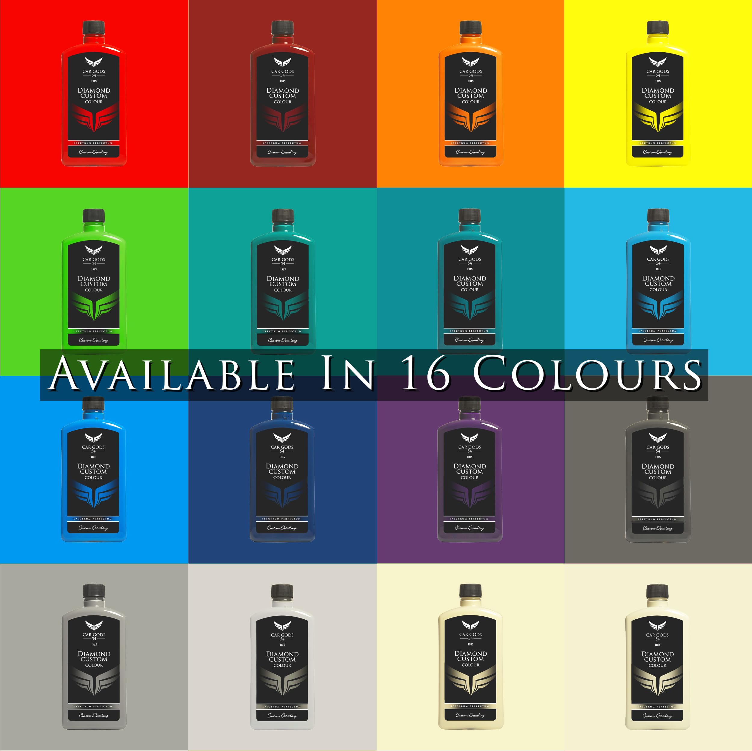 Car Gods 3-in-1 Polish Wax Color Restorer & Scratch Remover, Black, 17 Fl Oz, Model GOD710, 16 Colors Available