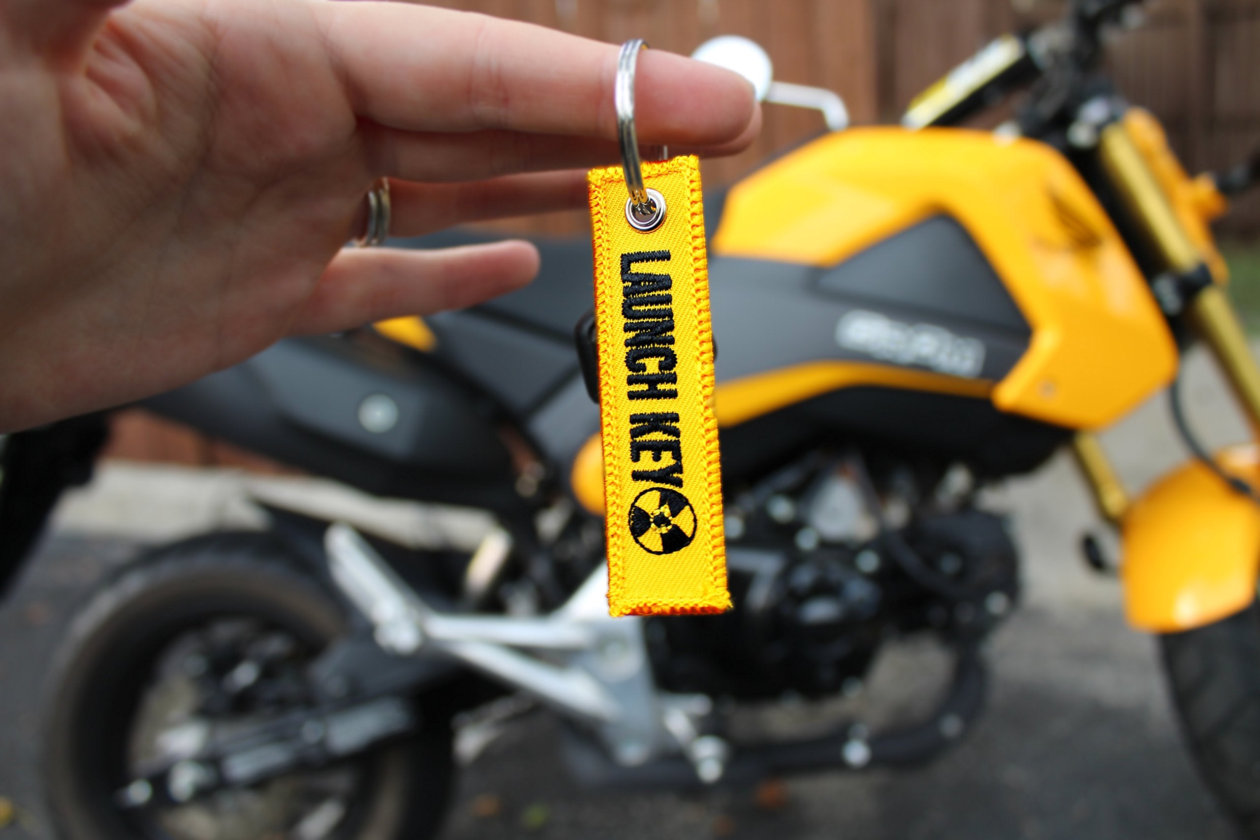 Centurion Goods Mini Motorcycle Keychains- Cg Keytags Made For Motorcycles, Scooters, Cars, Gifts, And More (Launch Key)