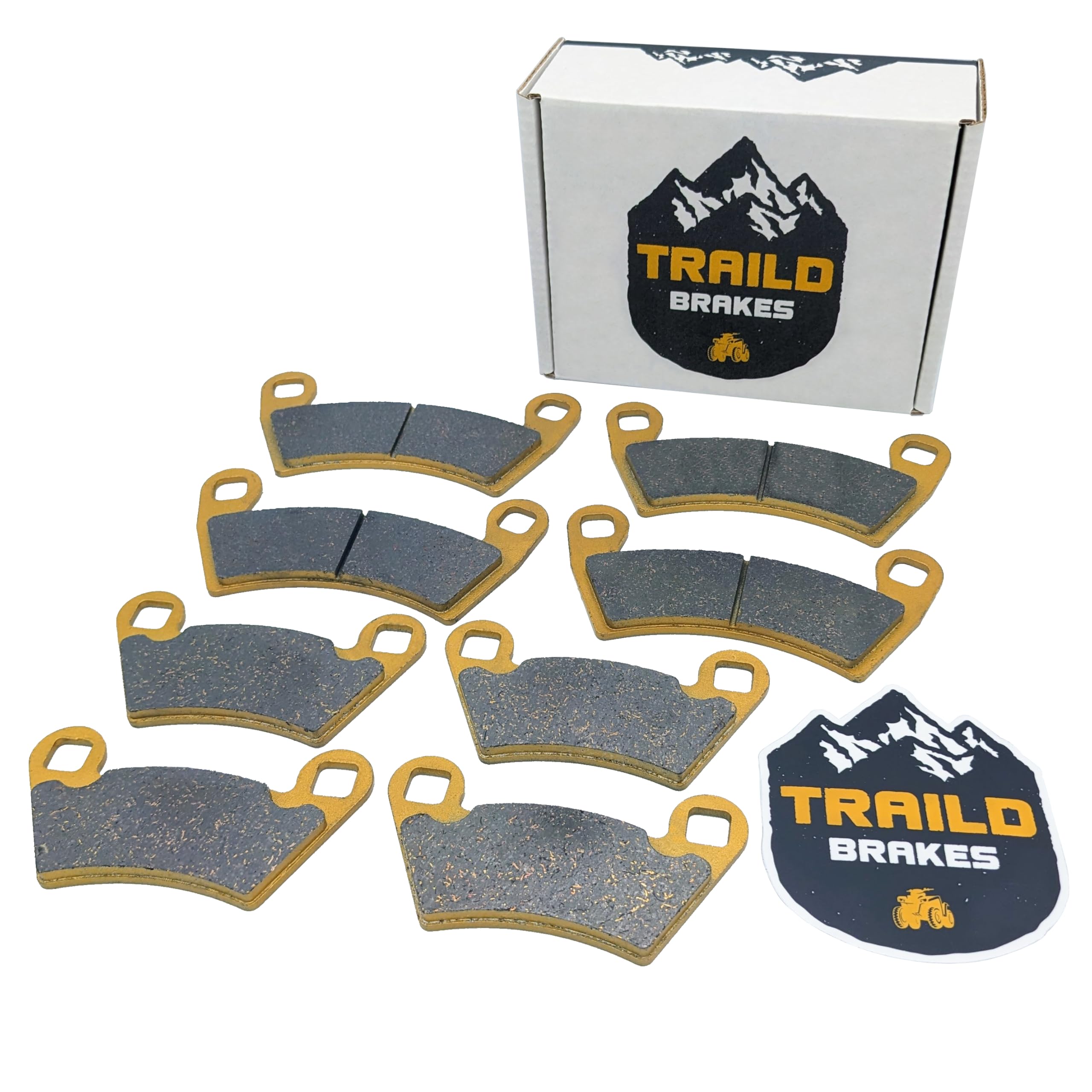 Traild Ceramic Brake Pad Set For Polaris Ranger 500, 570, 700, XP 800, XP 900, XP 1000, Brutus, Diesel, EV 2008-2025 Front & Rea