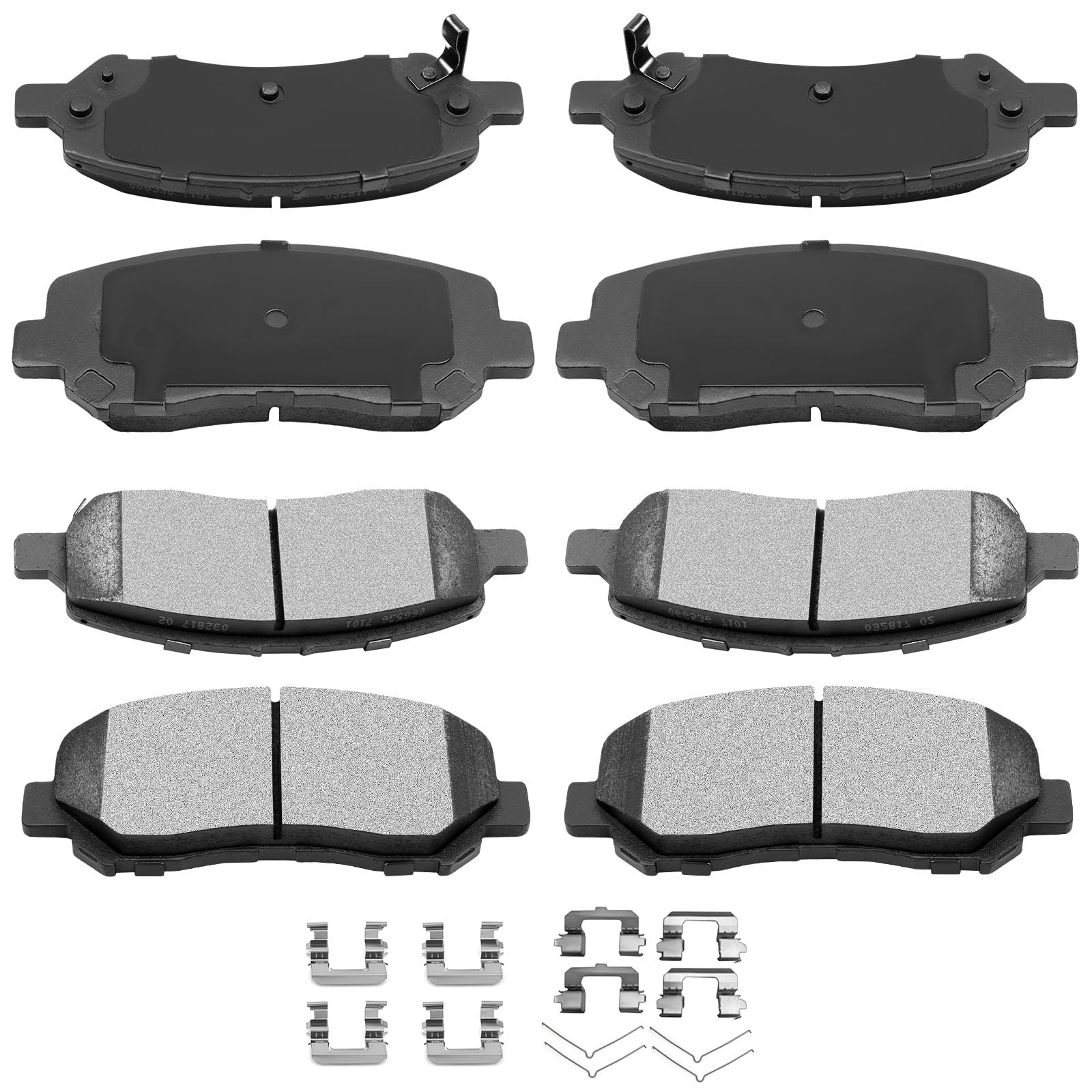 Automuto 8Pcs Front & Rear Ceramic Disc Brake Pads Set D1647 D1623 For Dodge Dart 2013-2016