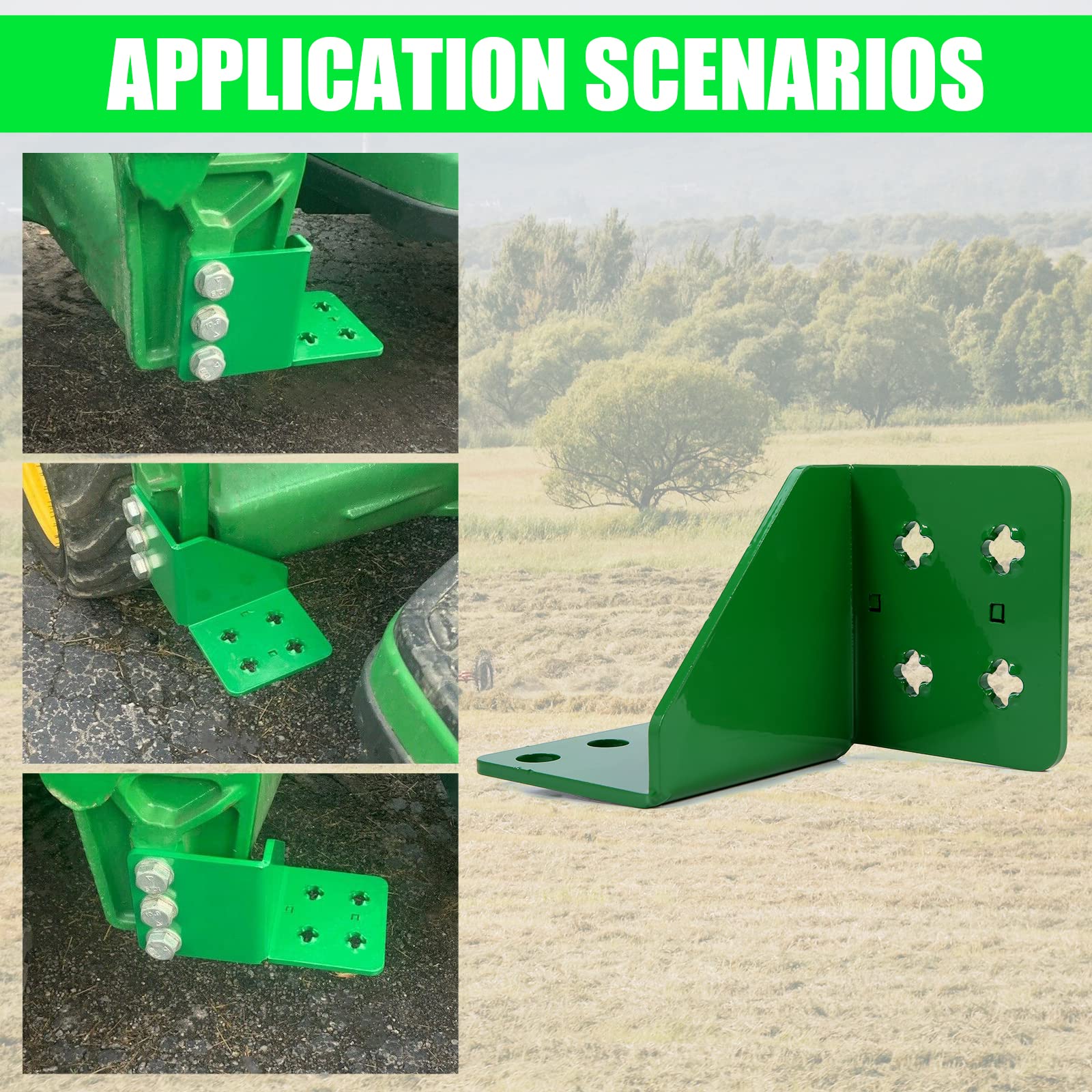 Ecotric Bolt On 6'' Tractor Driver Step Compatible With John Deere 120 1023E 1025R 1026R