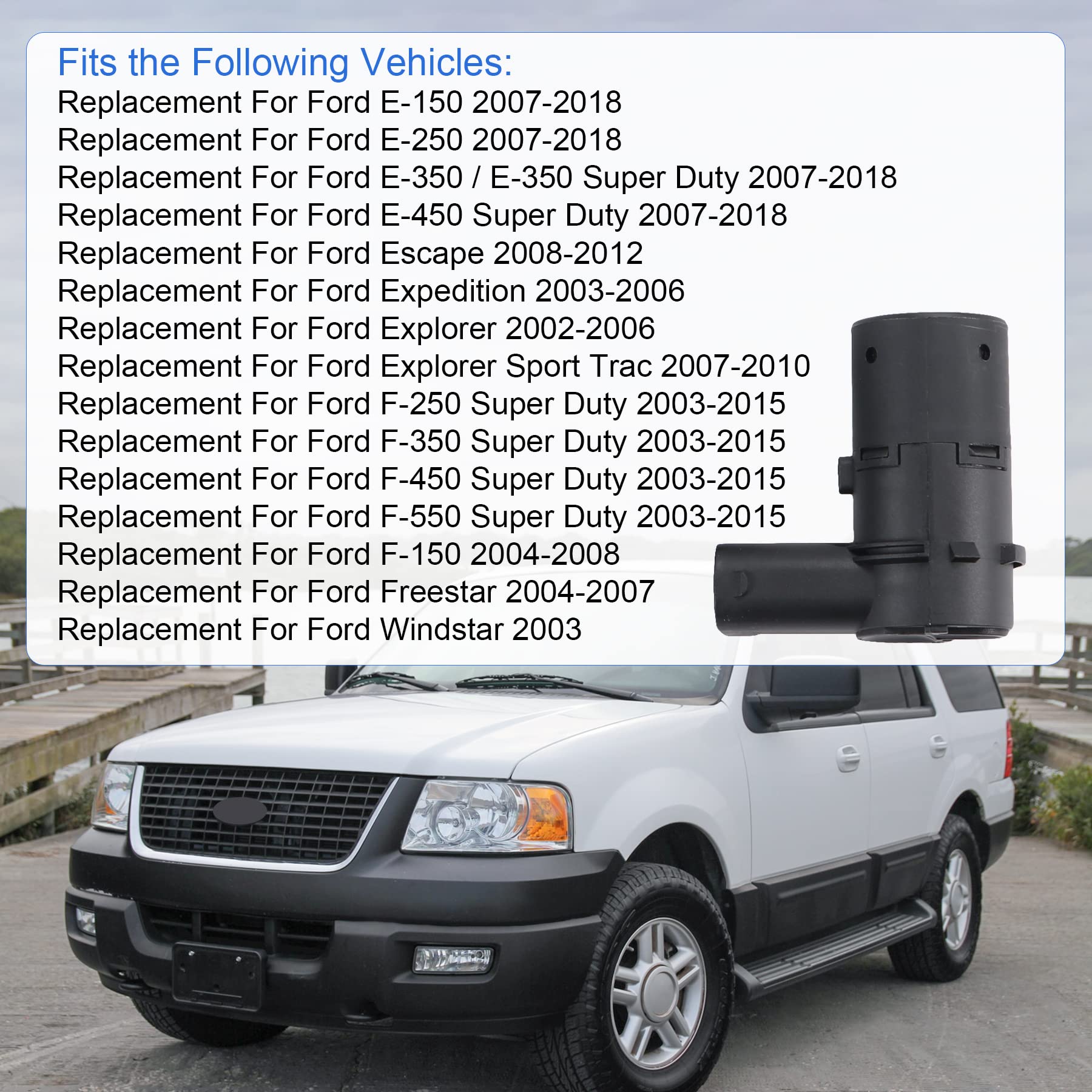 Jdmspeed New Set Of 4 Pcs Bumper Backup Parking Sensor Replacement For 4F23-15K859-Aa 4F2315K859Aa