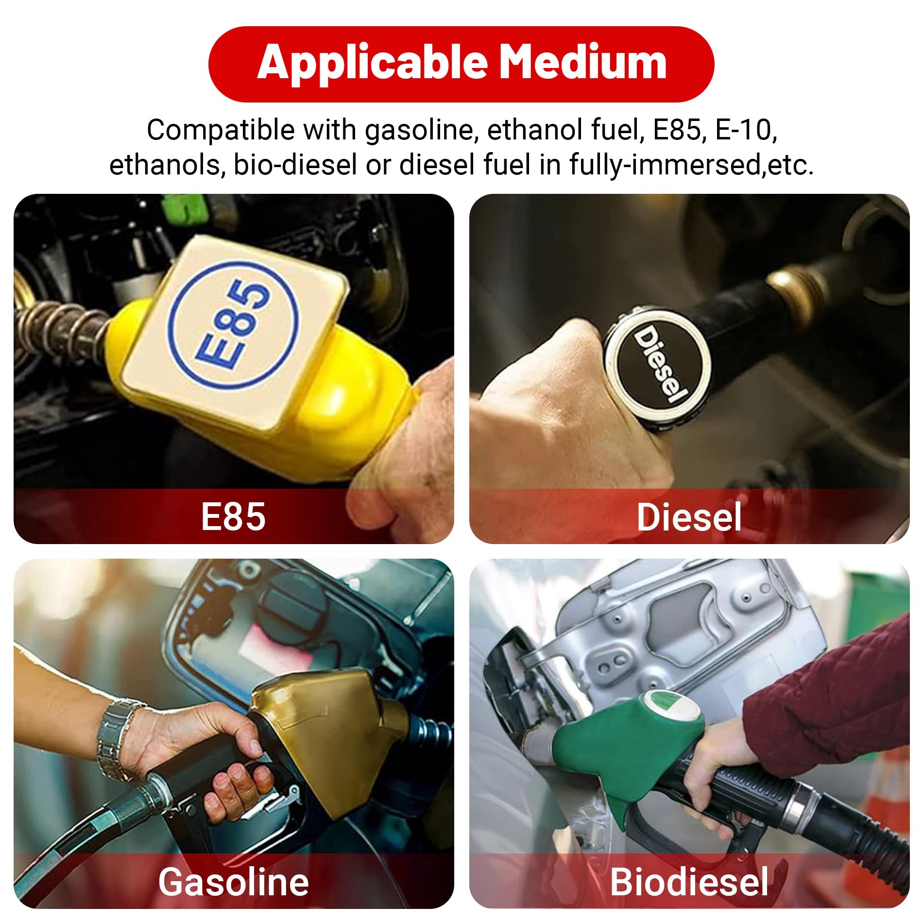 Evil Energy 3/8'' Submersible Fuel Hose E85 In Tank Line Sae 30R10 For Automotive Fuel Systems 5Ft 300Psi