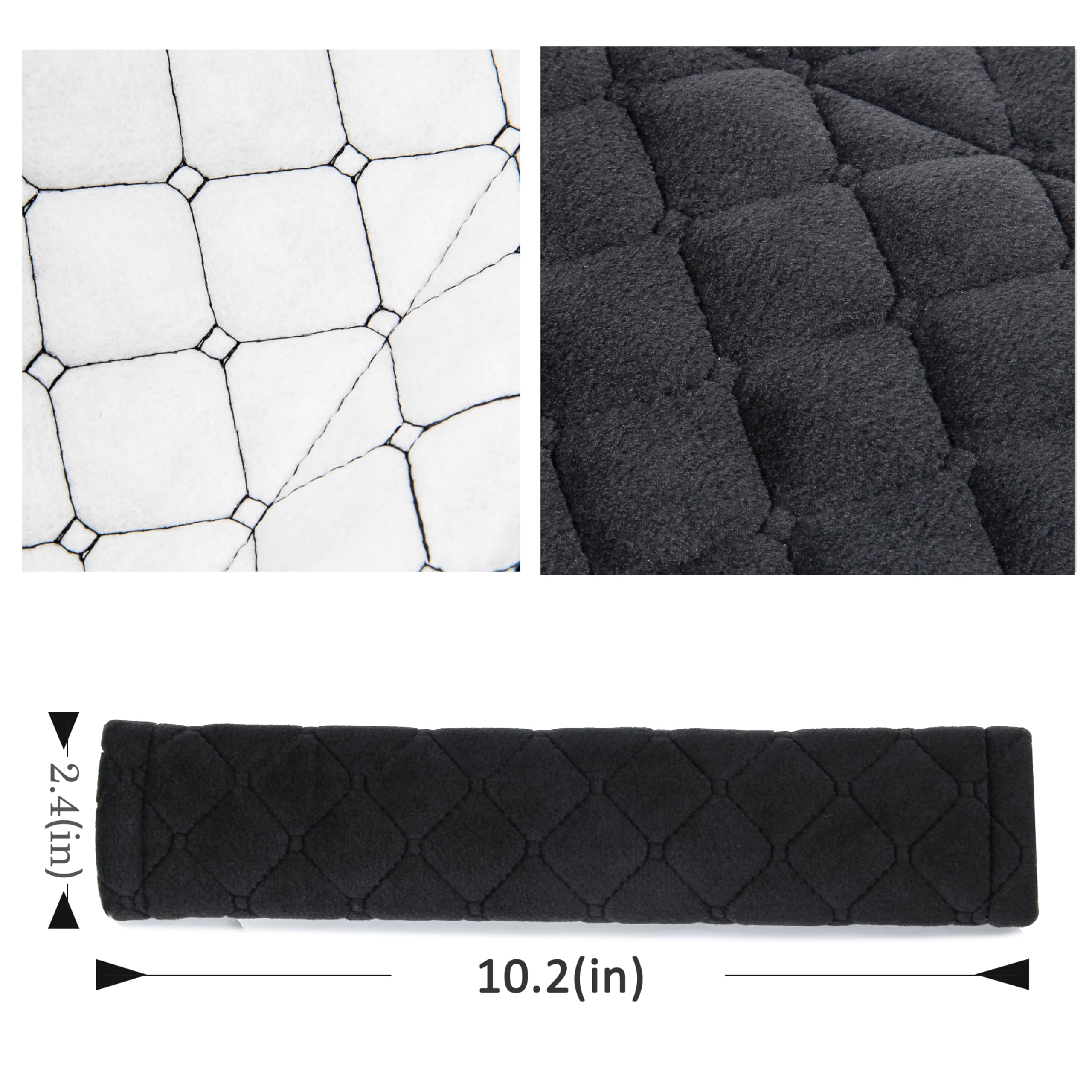 Amooca Soft Auto Seat Belt Cover Seatbelt Shoulder Pad 2 Pcs For A More Comfortable Driving Compatible With All Cars And Backpac