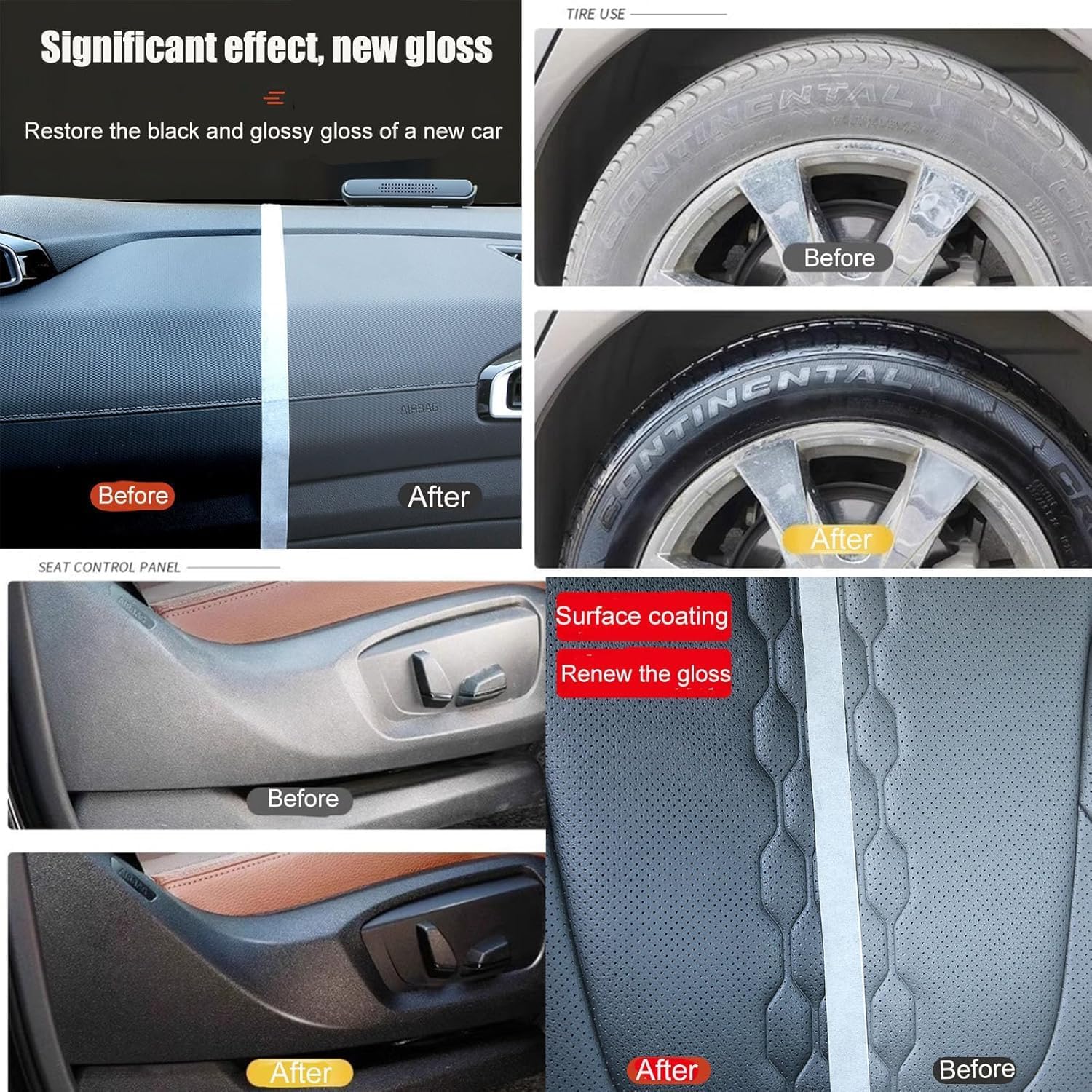 3 Pcs Crystal Coating for Car Plastic Parts, 2025 New Plastic Parts Crystal Coating, High Gloss Protective Layer, Refurbish Agen