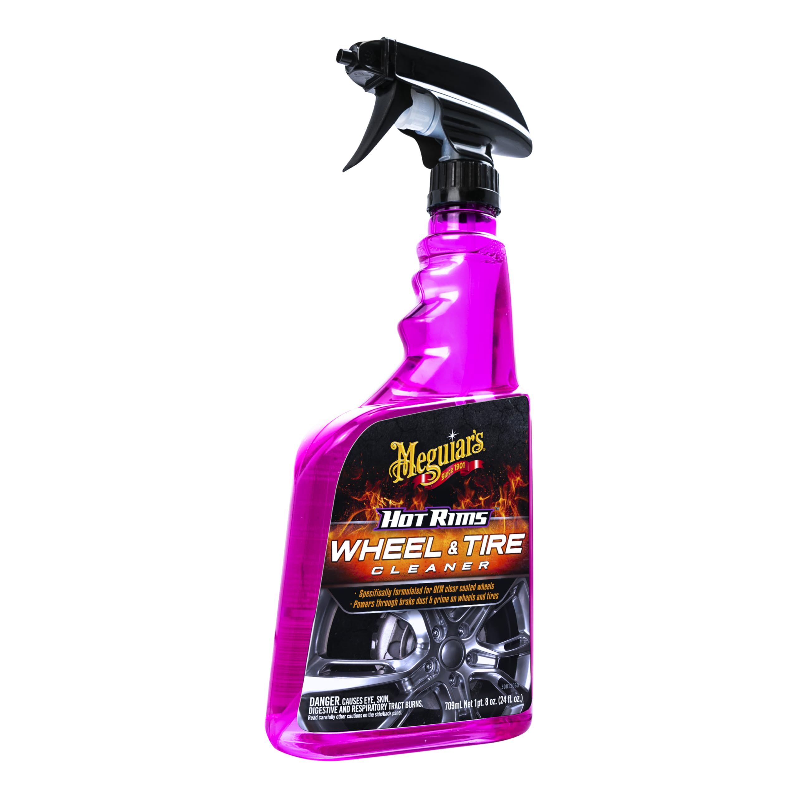 Meguiar'S Hot Rims Wheel & Tire Cleaner, Powers Through Brake Dust & Grime - 24 Oz Spray Bottle