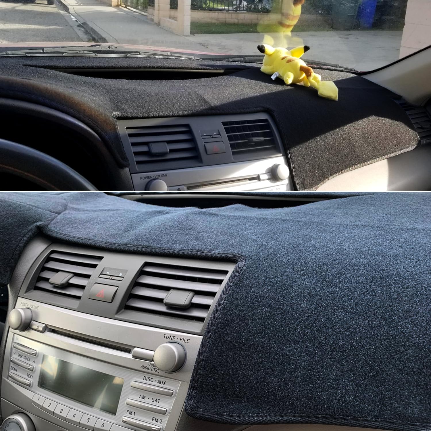 REMOCH Black Dash Cover for Toyota Camry 2007-2011, Custom Fit Dashboard Mat Pad Accessories