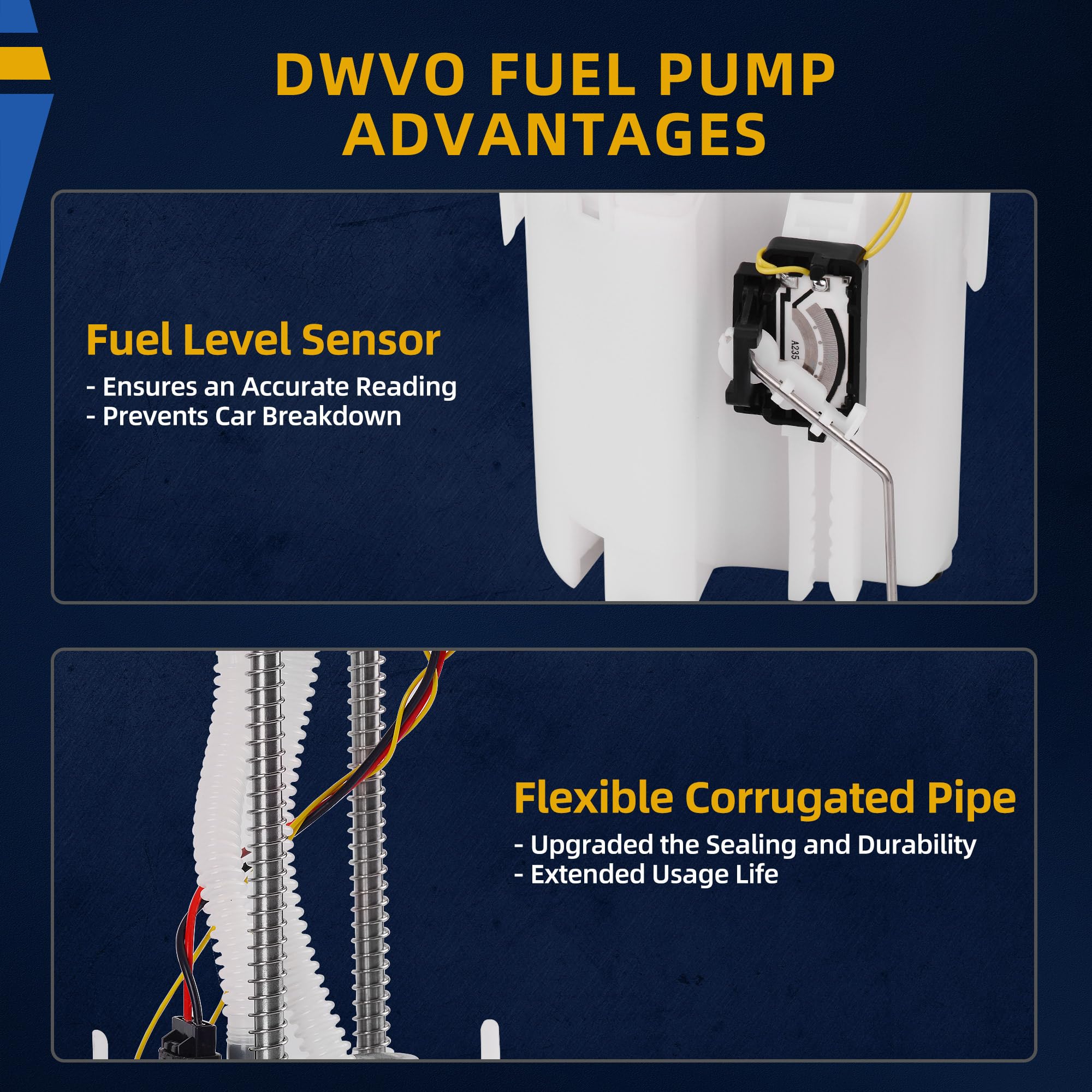 Dwvo Fuel Pump Compatible With 2001 2002 2003 2004 Ford Escape Mazda Tribute 2.0L 3.0L