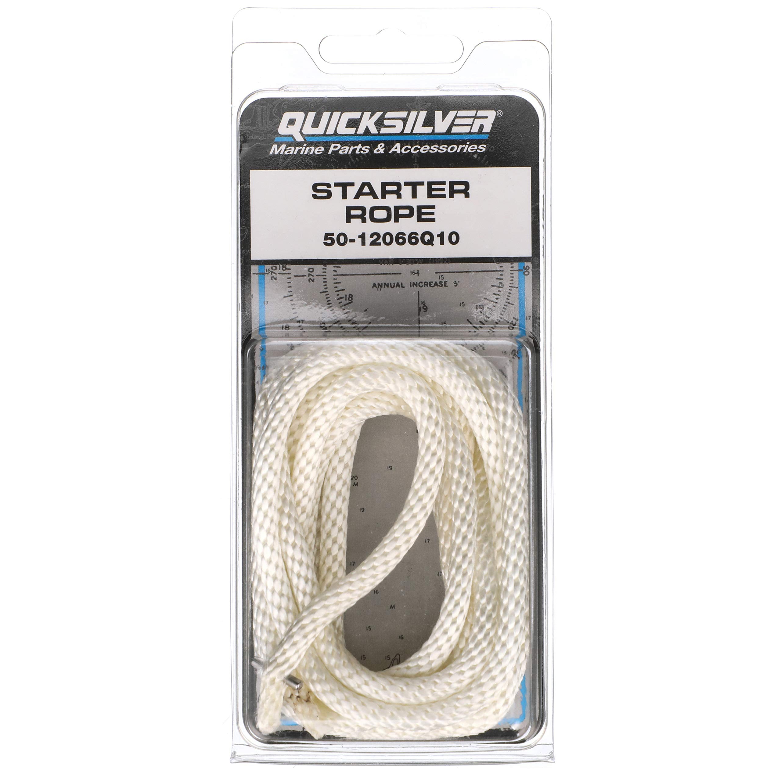 Quicksilver 12066Q10 Manual Start Outboards Starter Rope Line, Braided Nylon