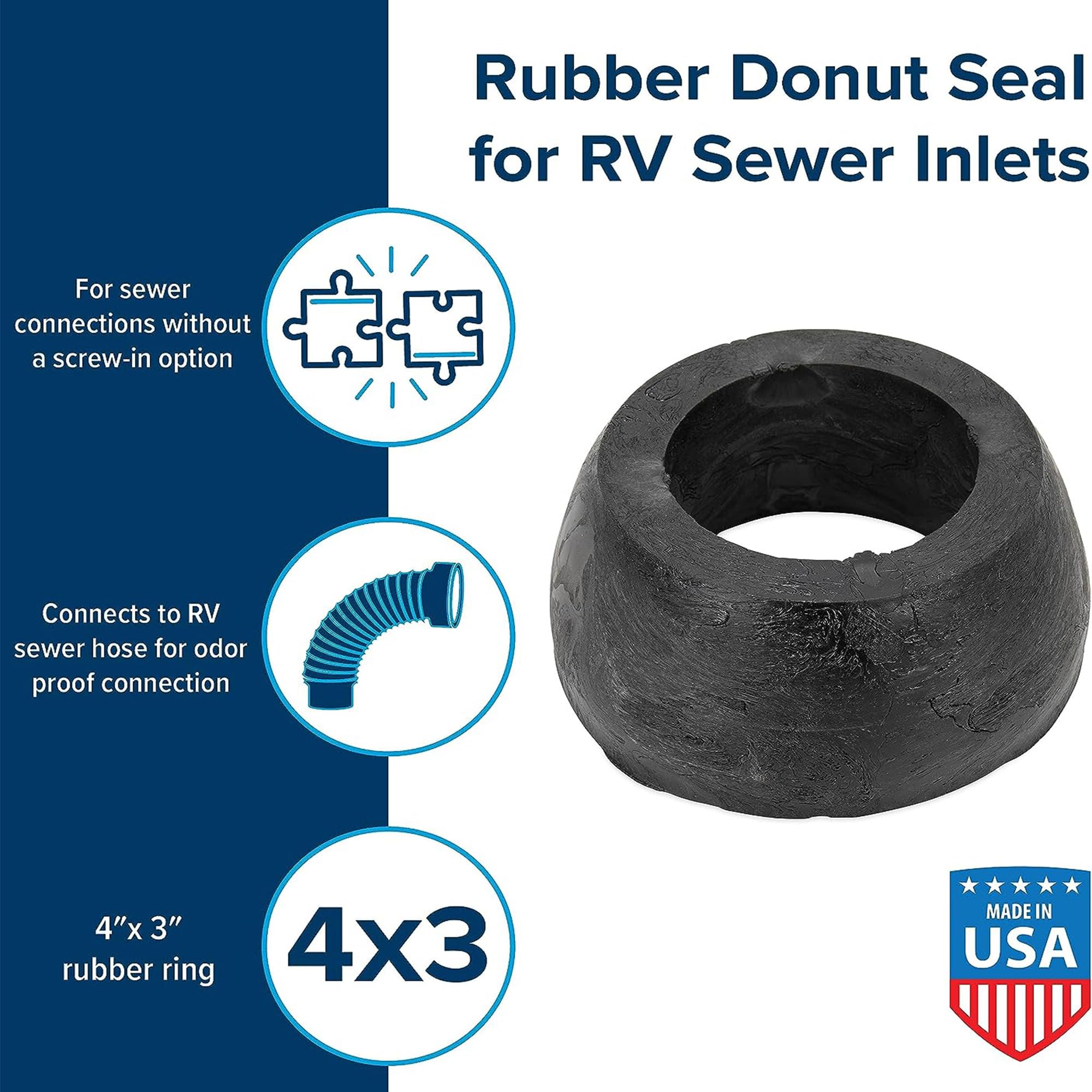 Camco 39312 Sewer Hose Seal - 4 x 3