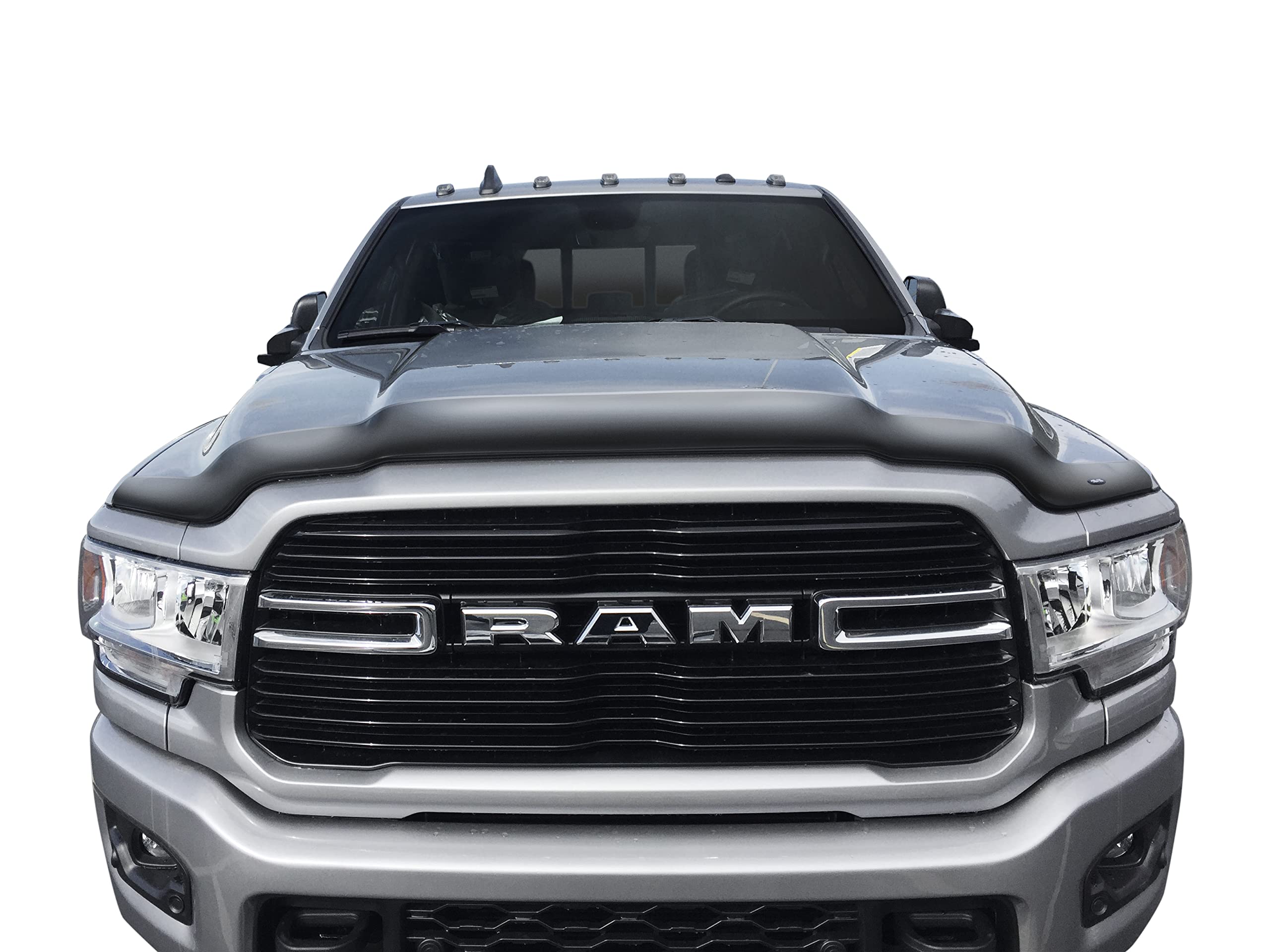 Auto Ventshade [Avs] Aeroskin / Hood Protector | Fits 2019 - 2024 Ram 2500/3500 (Excludes Sport, Powerwagon & Rebel Hoods), 1 Pc. | Matte Black - 377189