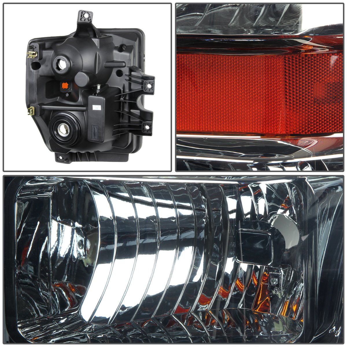 Auto Dynasty Headlights Assembly Compatible With 2008 2009 2010 Ford F250 F350 F450 F550 Super Duty 2Nd Gen, Driver And Passenge
