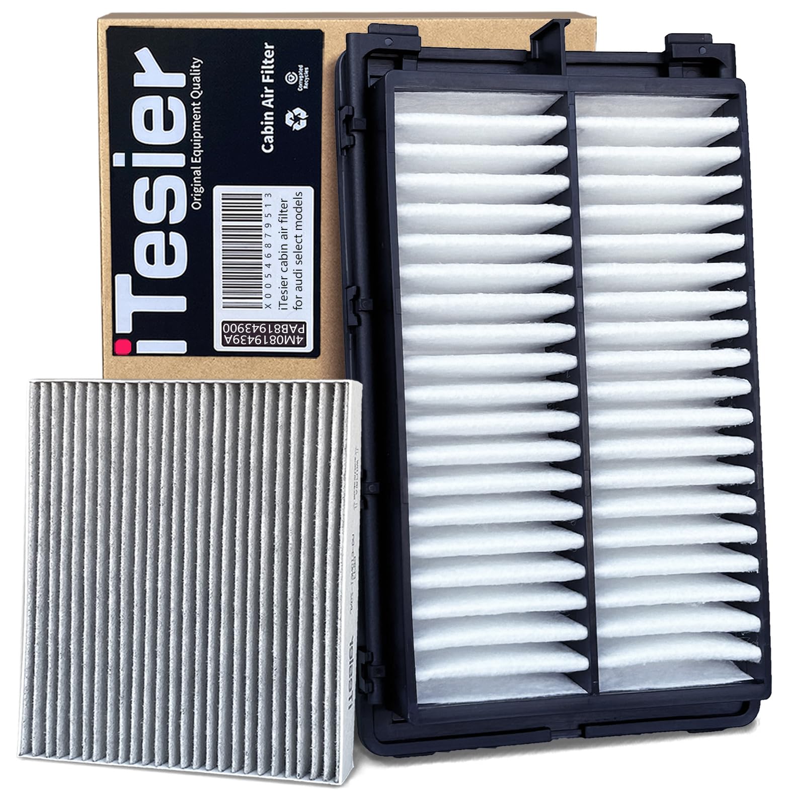 ITESIER Engine Cabin Air Filter Kit for Tucson/Santa Cruz(2022-2025),Sportage(2023-2025),Sorento/Santa Fe(2021-2025),Sonata (202