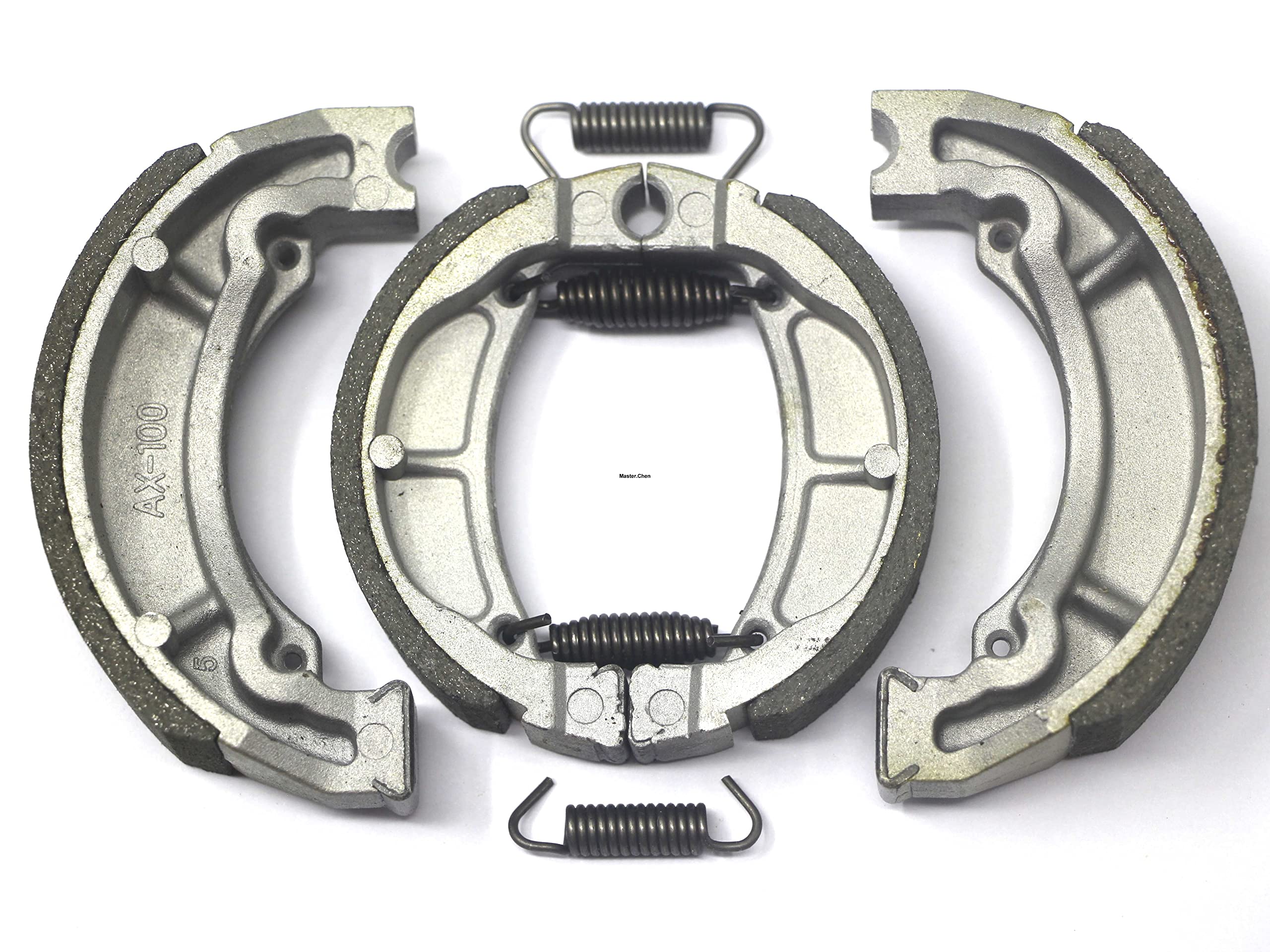 Master Chen Front Rear Brake Shoes For Kawasaki Klx 110 02-20 - Klx 110L 10-20 - Klx 110R 2002 2003 2004 2005 2006 2007 2008 2009 2010 2011 2012 2013 2014 2015 2016 2017 2018 2019 2020 2021 K603 K715