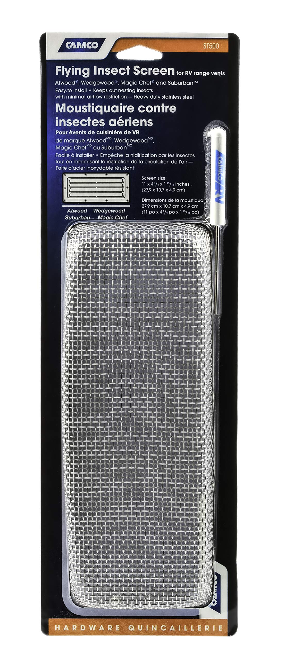 Camco 42147 Flying Insect Screen - St 500,11 X 4.25 X 1.3