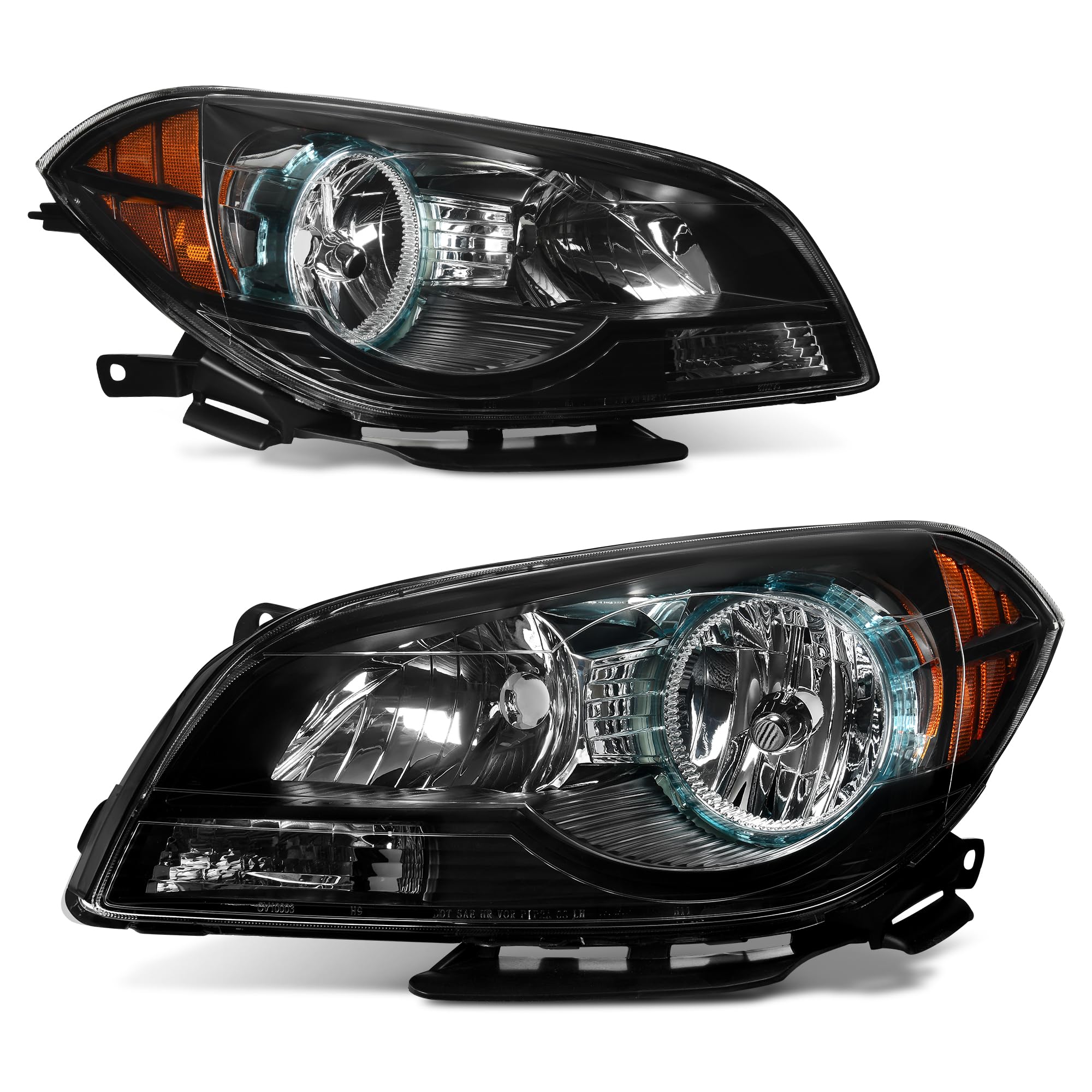 Autosaver88 Headlights Assembly Compatible With 08 09 10 11 12 2008 2009 2010 2011 2012 Chevy Malibu 2008-2012 08-12 Headlamps P