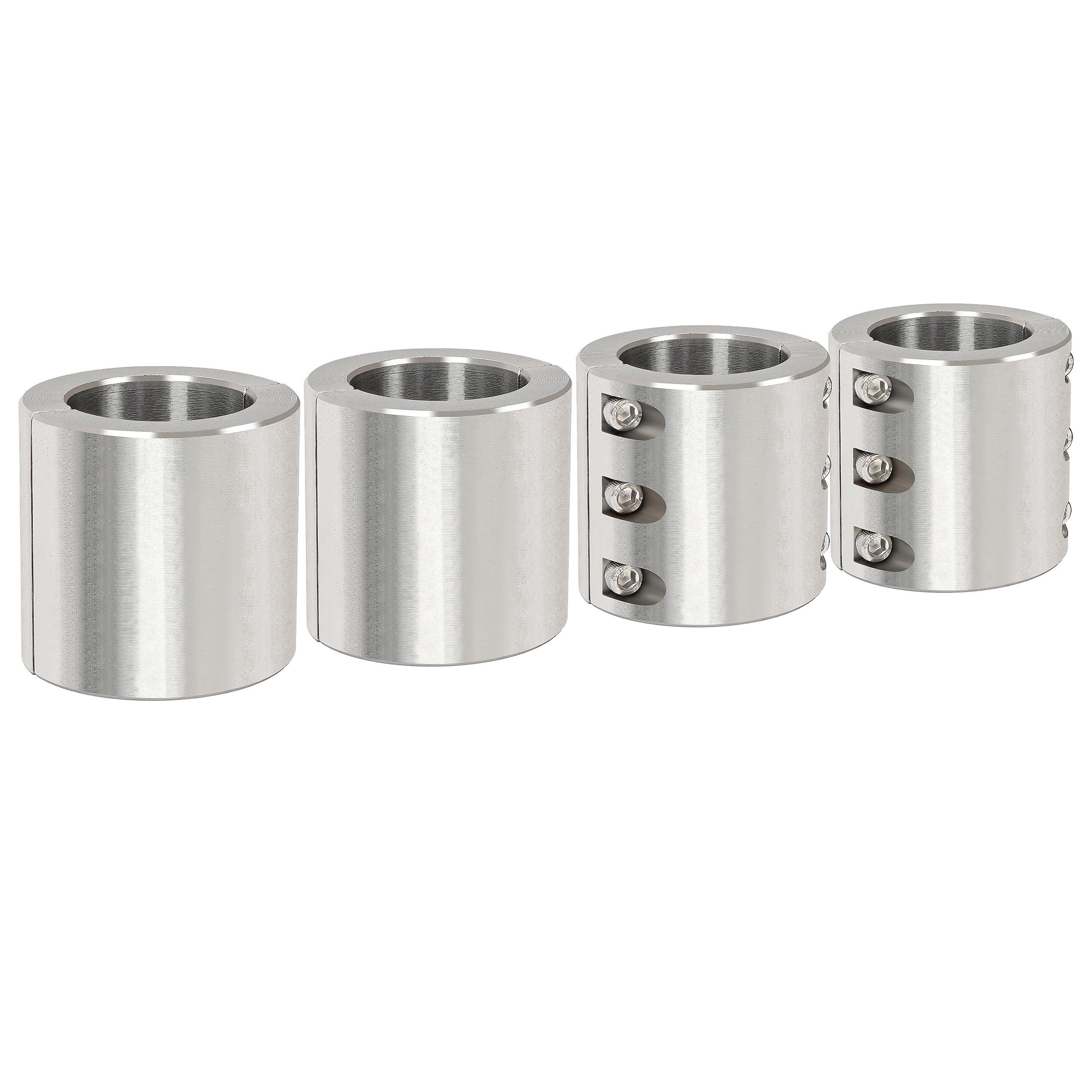 HECASA Tube Clamp Split Collar Compatible with 1.875 Inch OD Size Steel Tube Roll Bar Clamps Weldable Bolt on Roll Cage Mounts 4