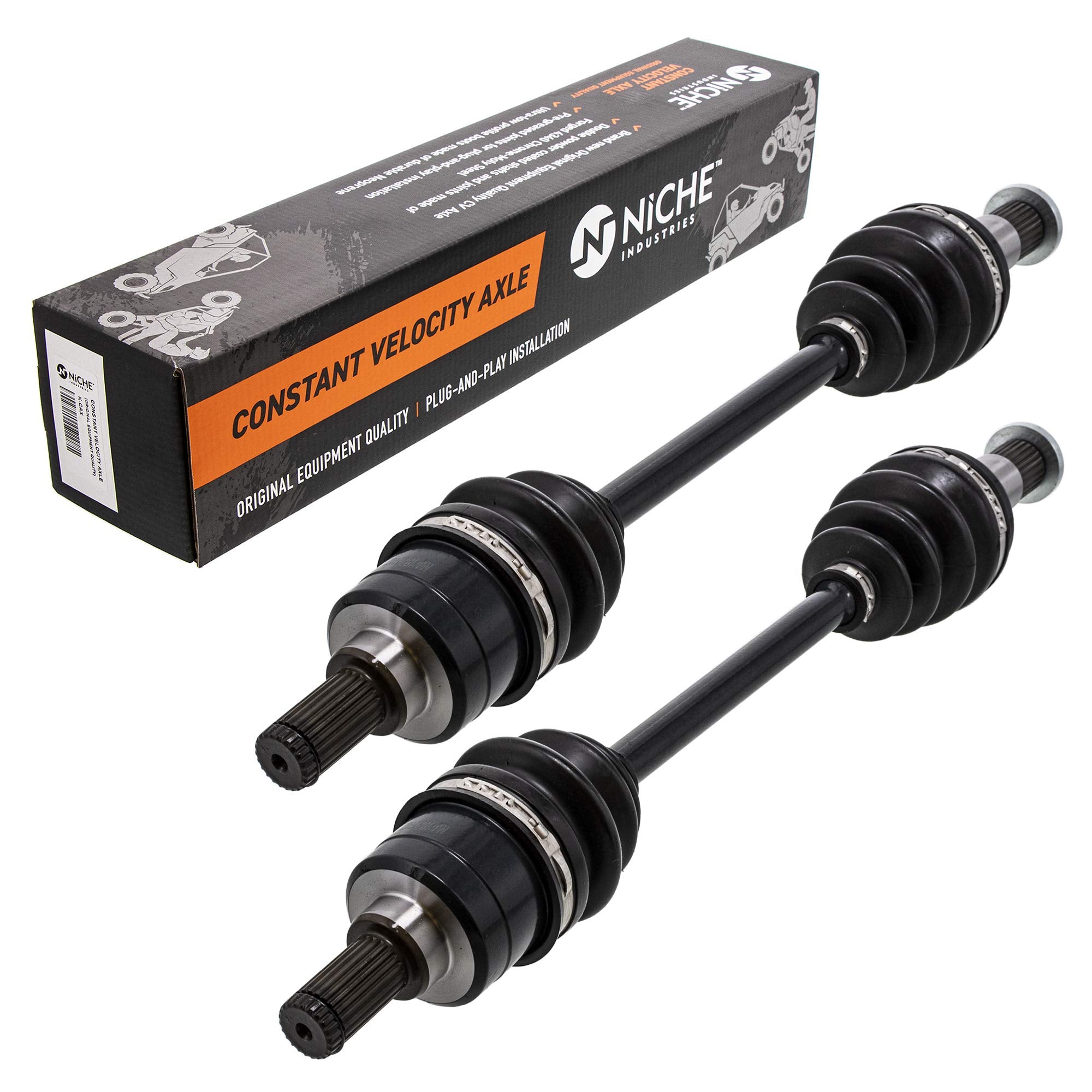 Niche Rear Cv Axle Drive Shaft For Yamaha Grizzly 550 700 28P-2518E-10-00 2 Pack