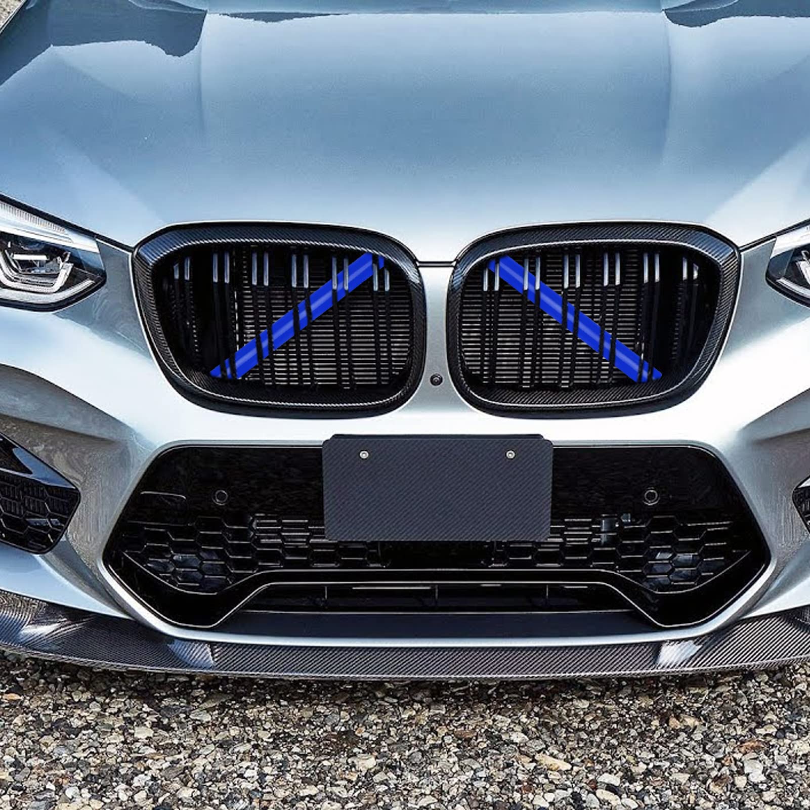 Jaronx Compatible with BMW V Brace Cover,Grille Inserts V Bar Brace Wrap Covers Compatible with BMW X3 F25 G01/ X4 F26 G02/X5 E7