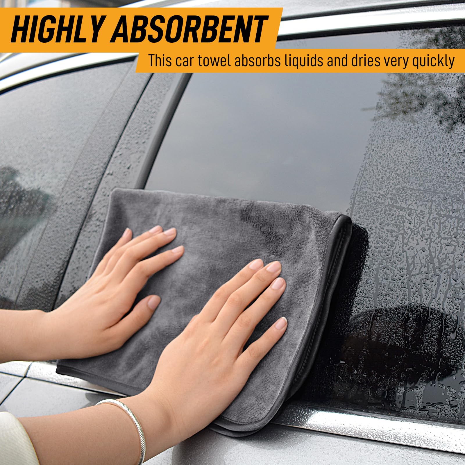 Sinland Microfiber Car Drying Towels Ultra Absorbent,No Streaks,Scratches, Or Water Spots,Wash Cleaning Auto Detailing Towels 40