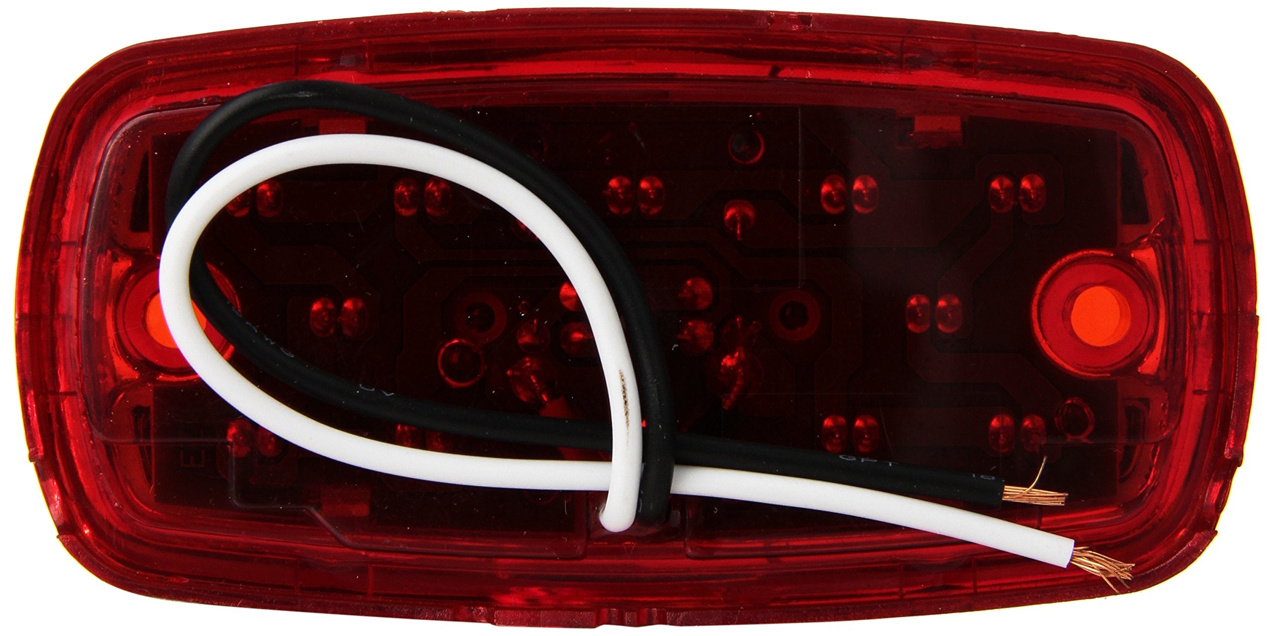 Diamond Lens 4In Double Bulb Light Red