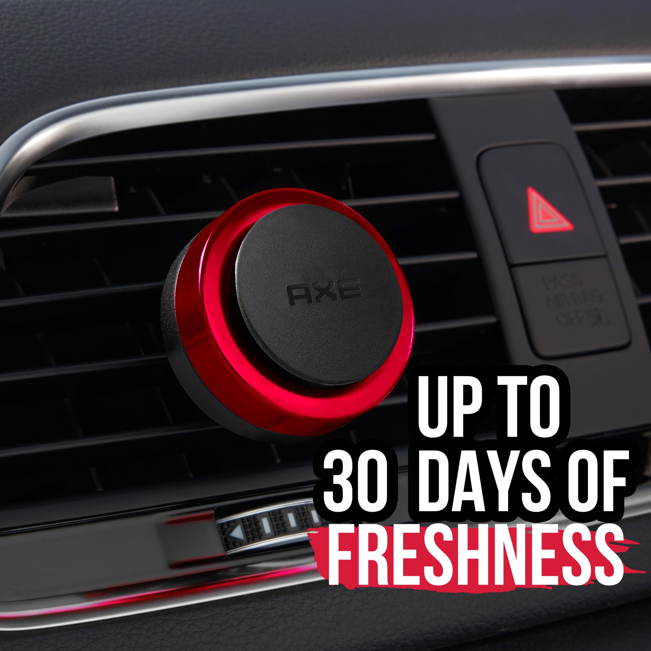 AXE Mini Vent Clip Car Air Freshener, Essence Scent, 0.7 Fl Oz (2 Pack), Ceramic, No Color, Model 00813369021490