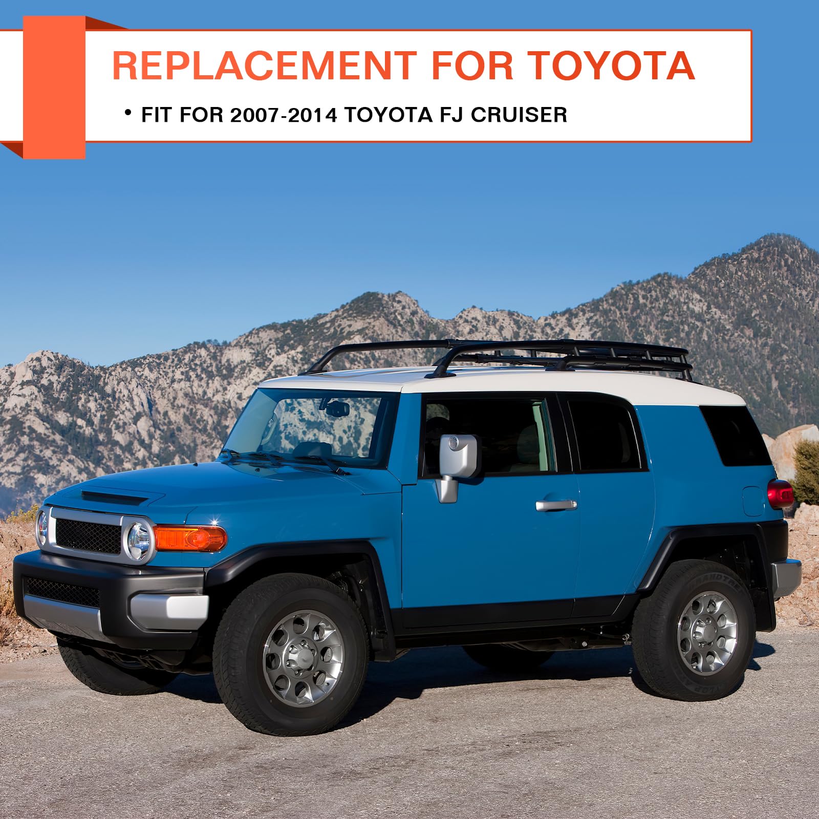 ACLONG Door Window Moulding Trim Front Rear Seal Outside Belt Weatherstrip Compatible with Toyota FJ Cruiser 2007-2014 Replaces#