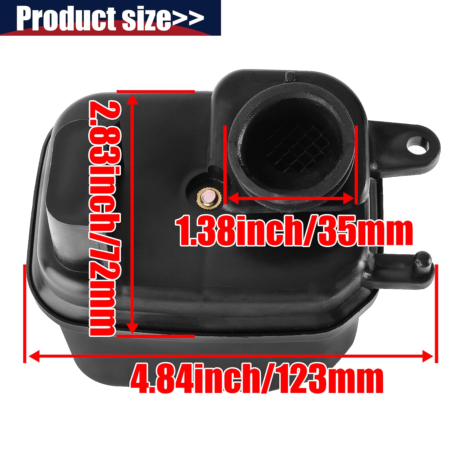 Qazaky Filter Cleaner Box Housing Assembly Compatible With Yamaha Pw50 Py50 G50T Peewee Pw 50 Y-Zinger Pit Bike Motorcycle