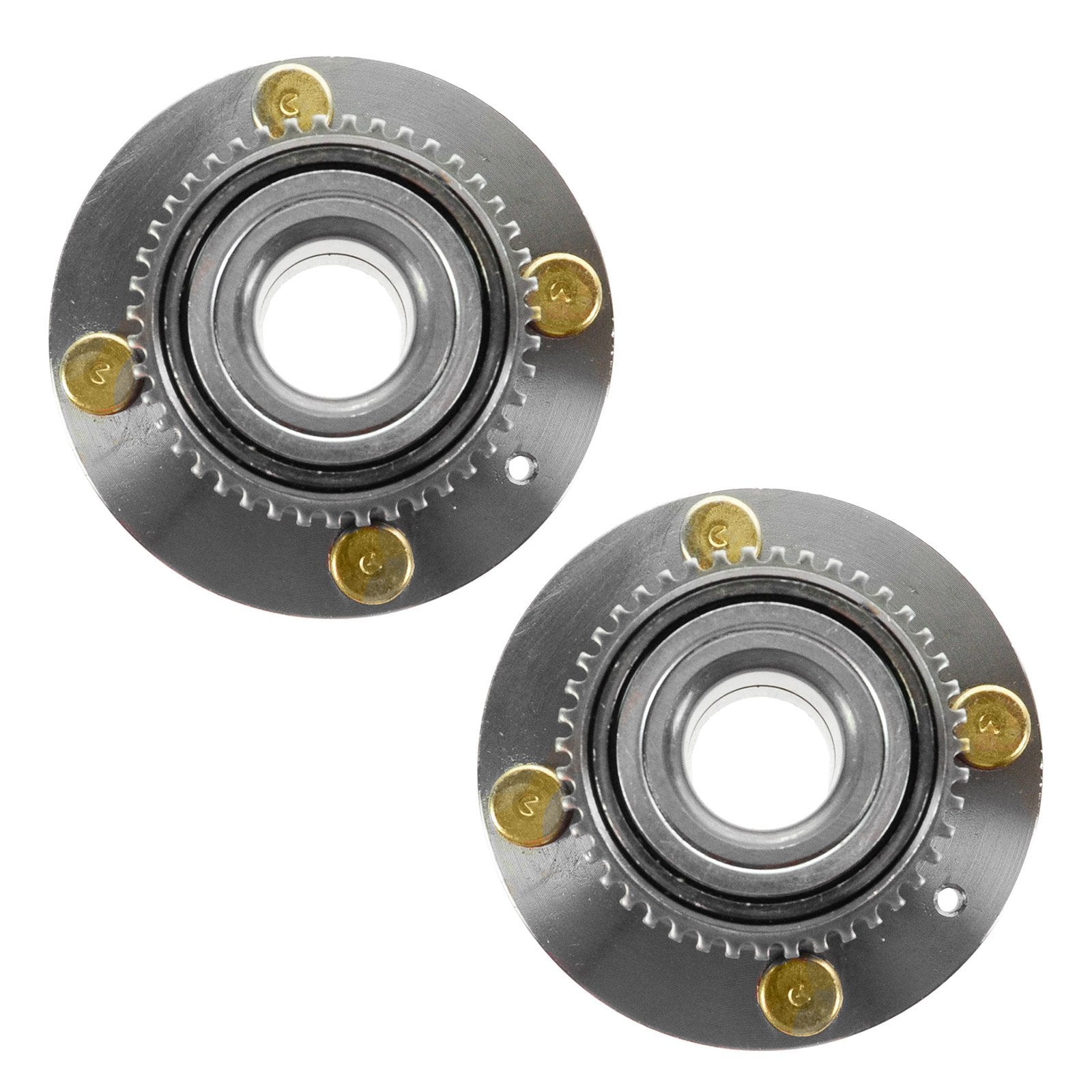 Trq Rear Wheel Hub Bearings Assembly Set Compatible With 2002-2007 Mitsubishi Lancer