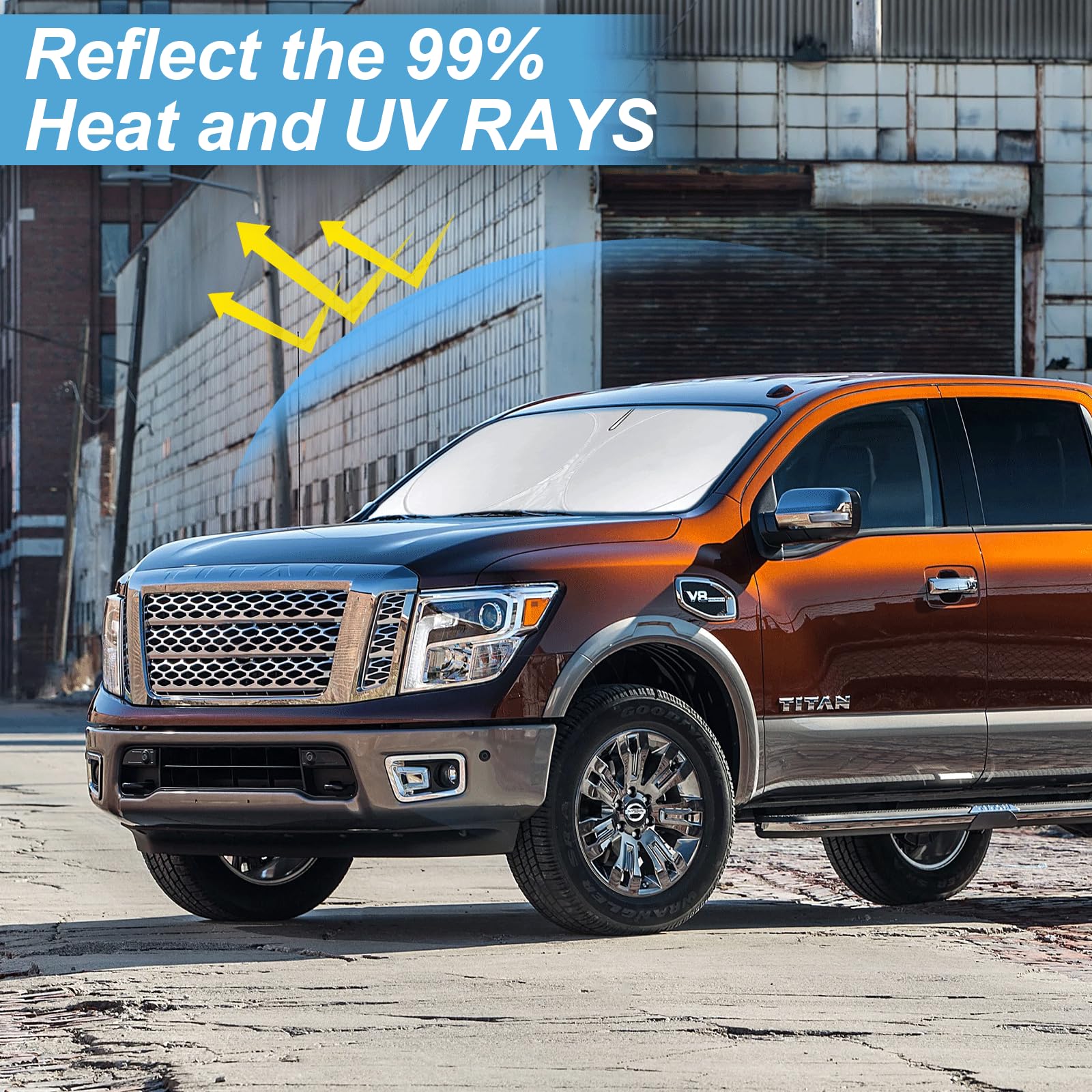 Insauto For Toyota Tundra Car Sun Shade Windshield For Tundra 2006 2005 2004 Window Sunshade Fit Toyota Matrix 2003-2013 Foldabl