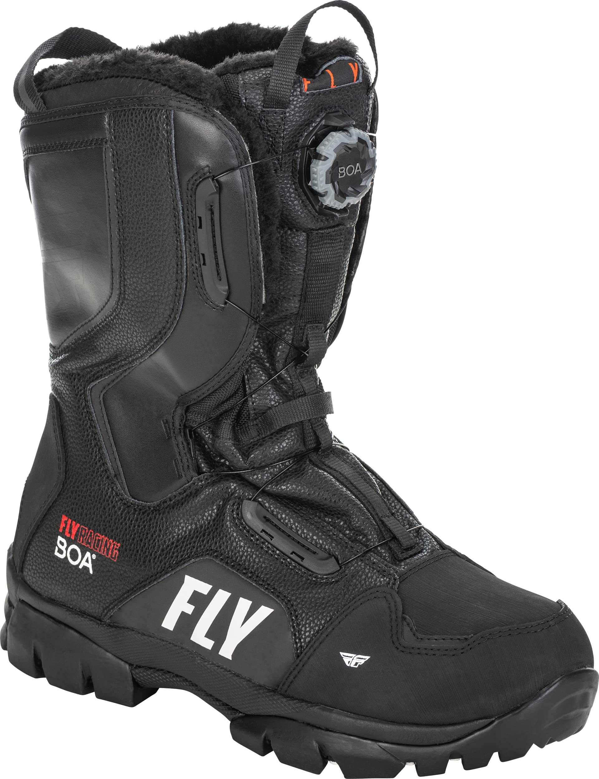 Fly Racing Marker BOA Snow Boot (Black/Grey/Hi-Vis, 13)