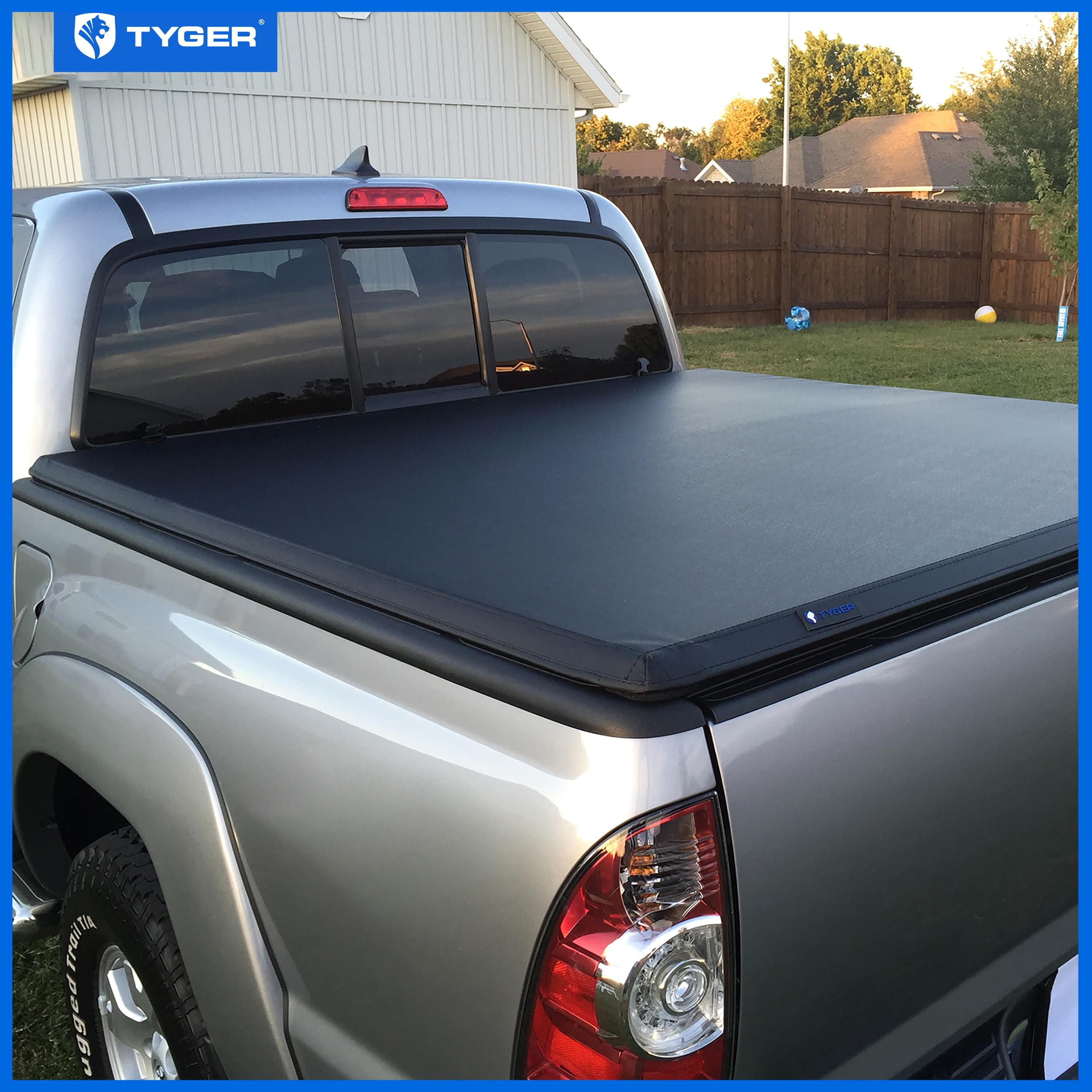 Tyger Auto T3 Soft Tri-Fold Truck Bed Tonneau Cover Compatible With 2005-2015 Toyota Tacoma | 5' (60'') Bed | Tg-Bc3T1030, Black