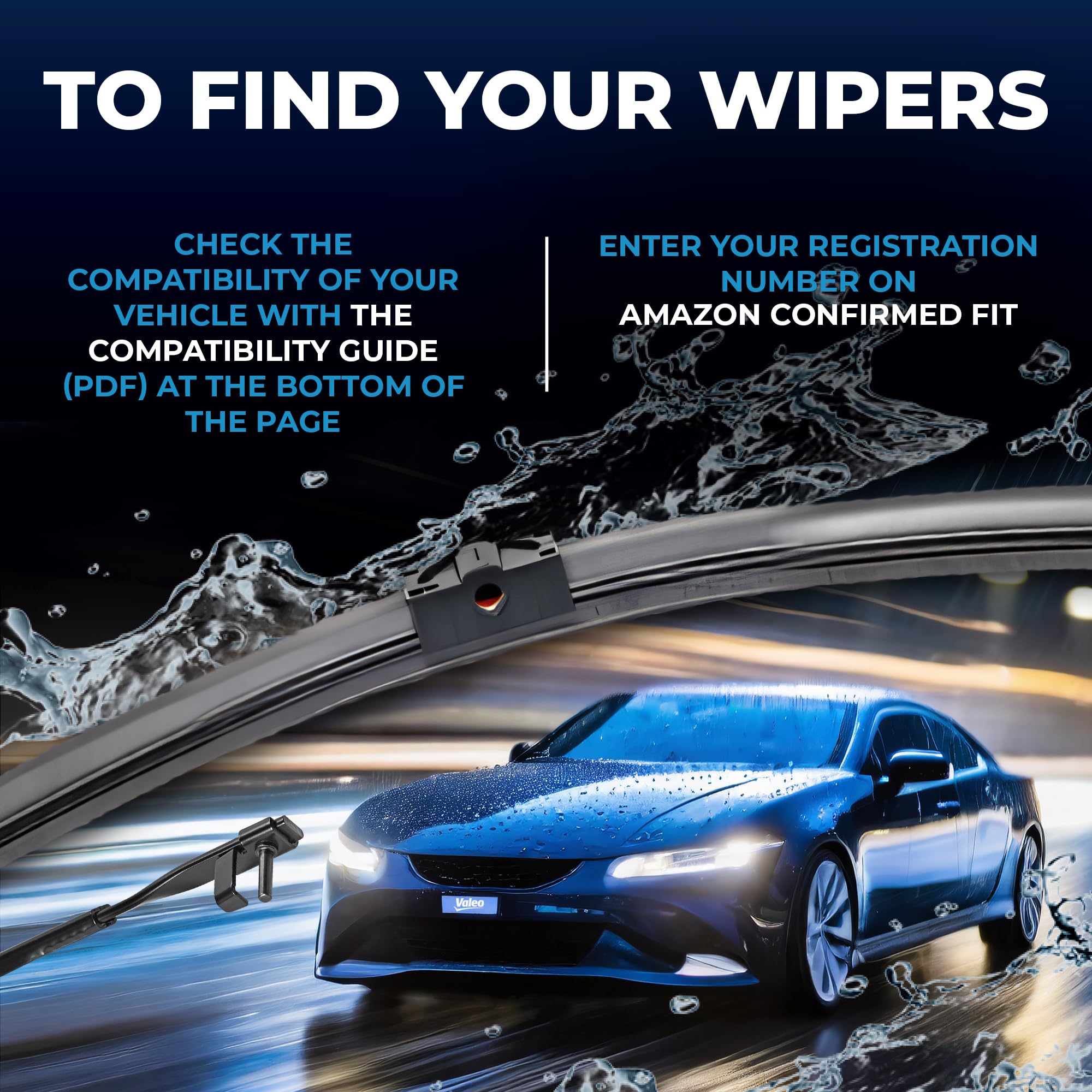 Valeo 574687 (Vm487) Silencio X-Trm Wiper Blade Set - 21''/19'' (Pack Of 2)