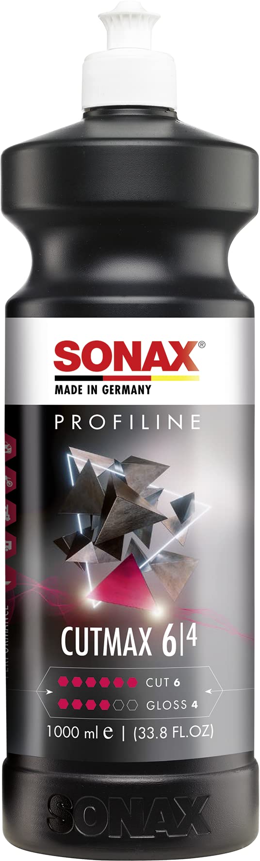 Sonax Profiline Cutmax (1 Litre) - High Effective Abrasive Polish For Weathered And Scratched Paintwork. Silicone-Free | Item No. 02463000