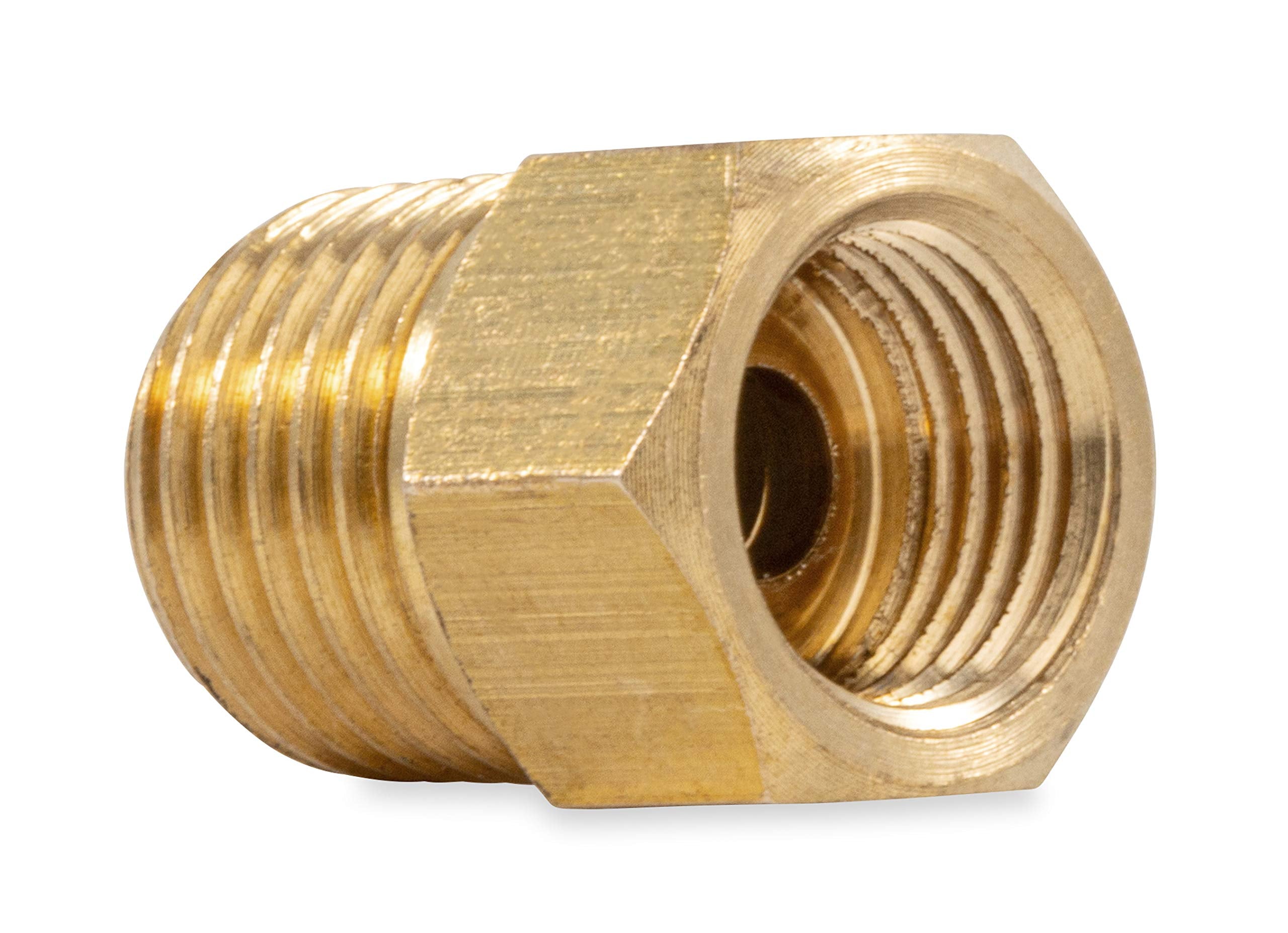 Camco 59954 1/4 Male Npt X 1/4 Female Propane Fitting Inverted Flare With Check Valve