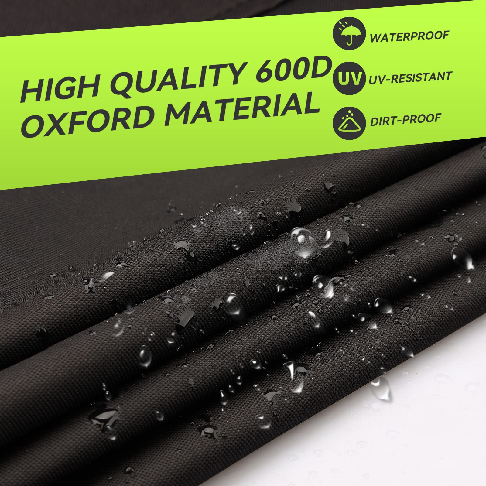 RVMATE RV Tire Covers, Dual Axle Wheel Cover (1 Pack) Fits 30''-33'' Diameter Tires, Waterproof Anti-UV 600D Oxford Black Dual T