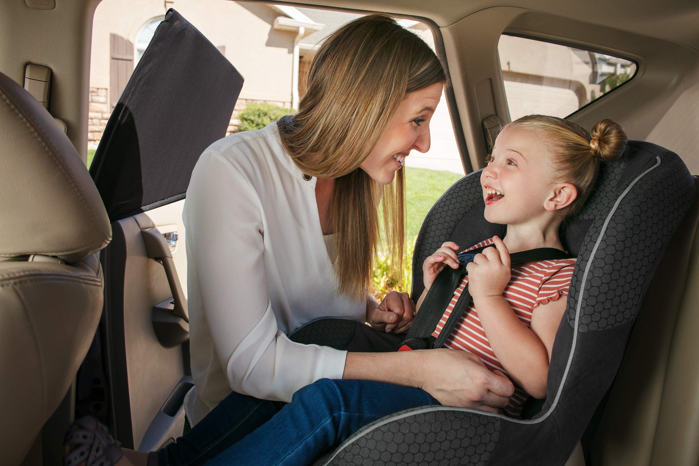 Magnelex Sock Style Car Window Shades For Baby - Block Sun Rays To Keep Passengers, Pets And Car Interior Cool And Comfortable - Elasticized Universal Mesh Car Shades Fit Most Vehicles (2 Pack)
