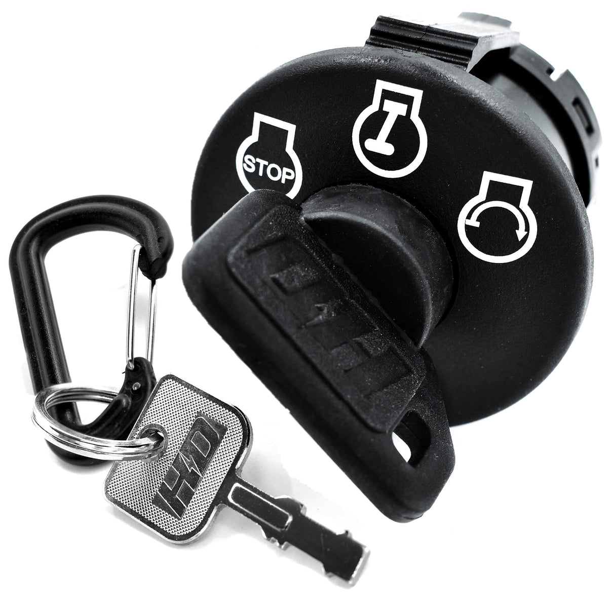 HD Switch Starter Ignition Switch NO Headlights 3 Position Replaces John Deere AM132808 AM122881 LT133 LT155 LT166 LT190 LTR155 