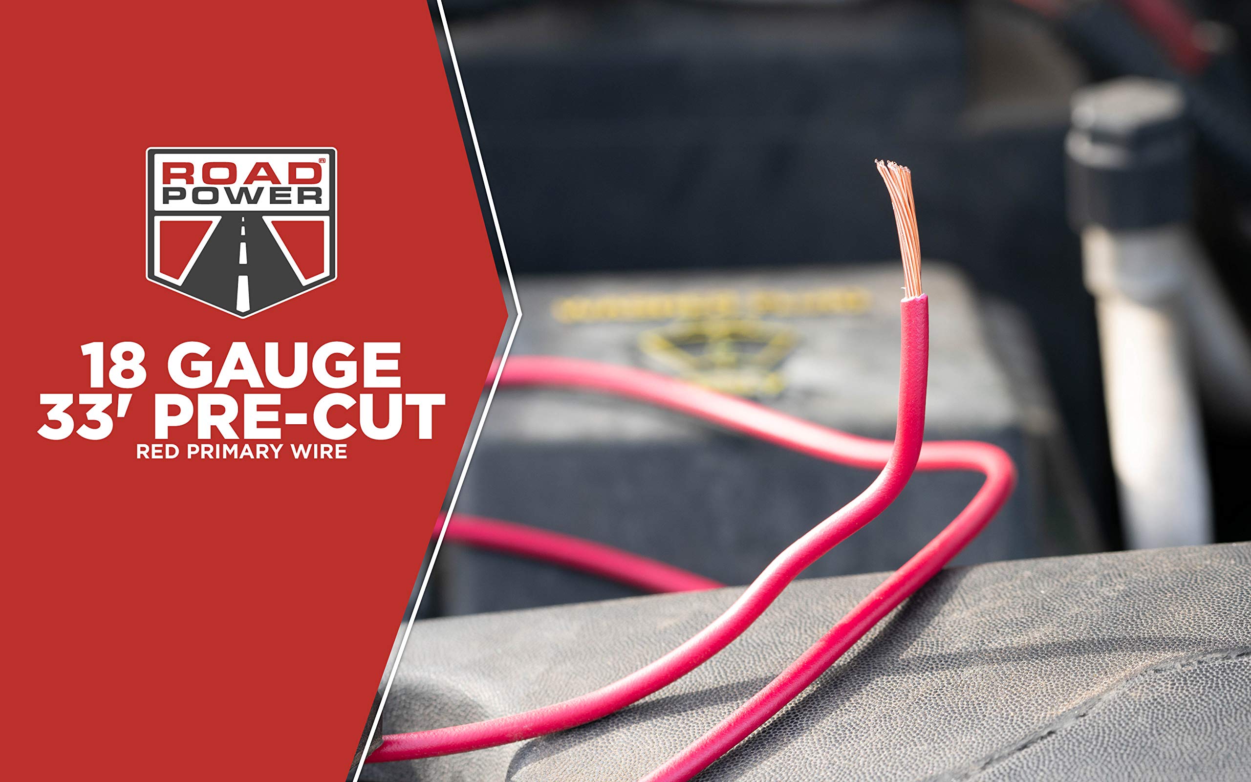 Wire Primary 18Ga33' Red (Pack Of 1)